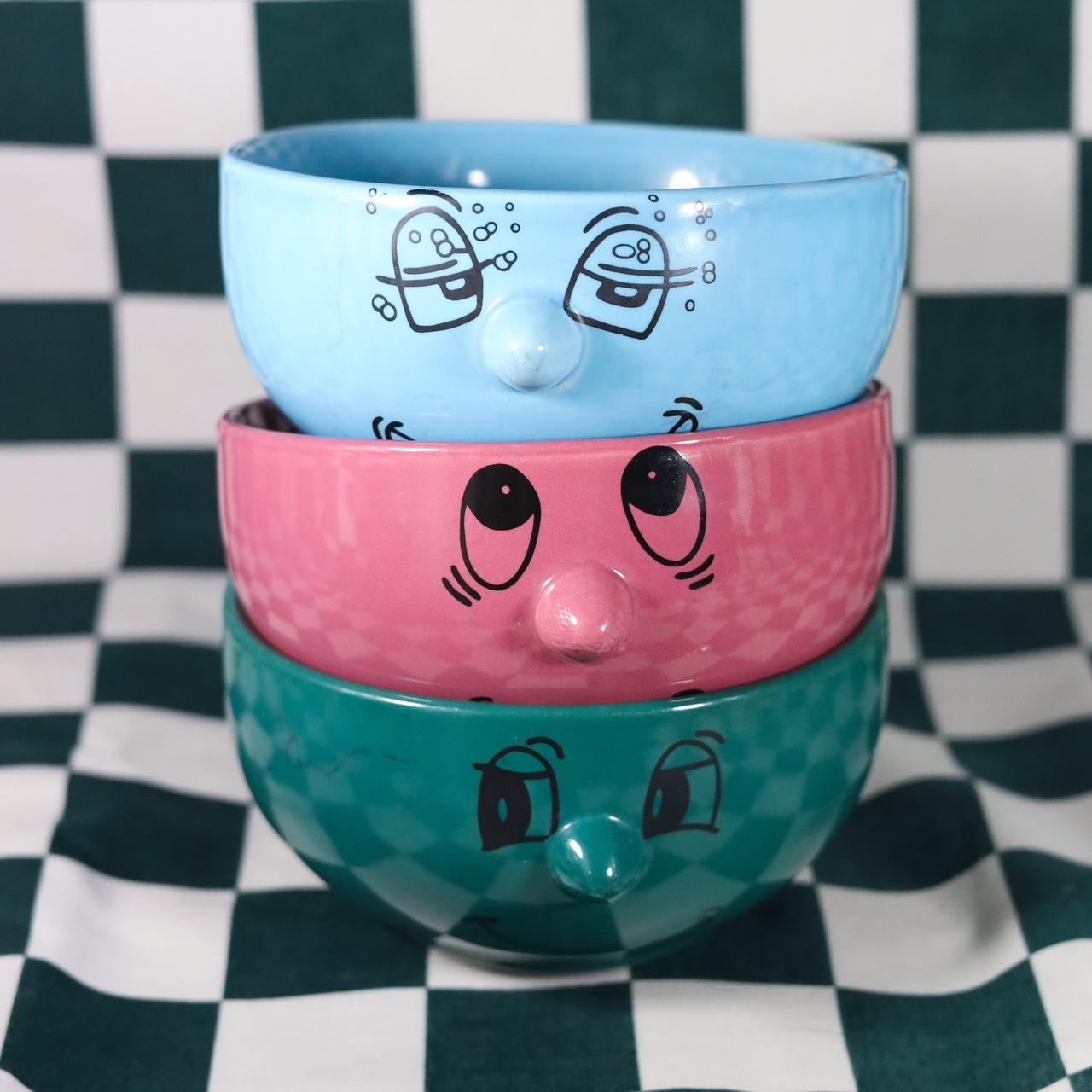 set of 3 vintage livingware collection 3D funny