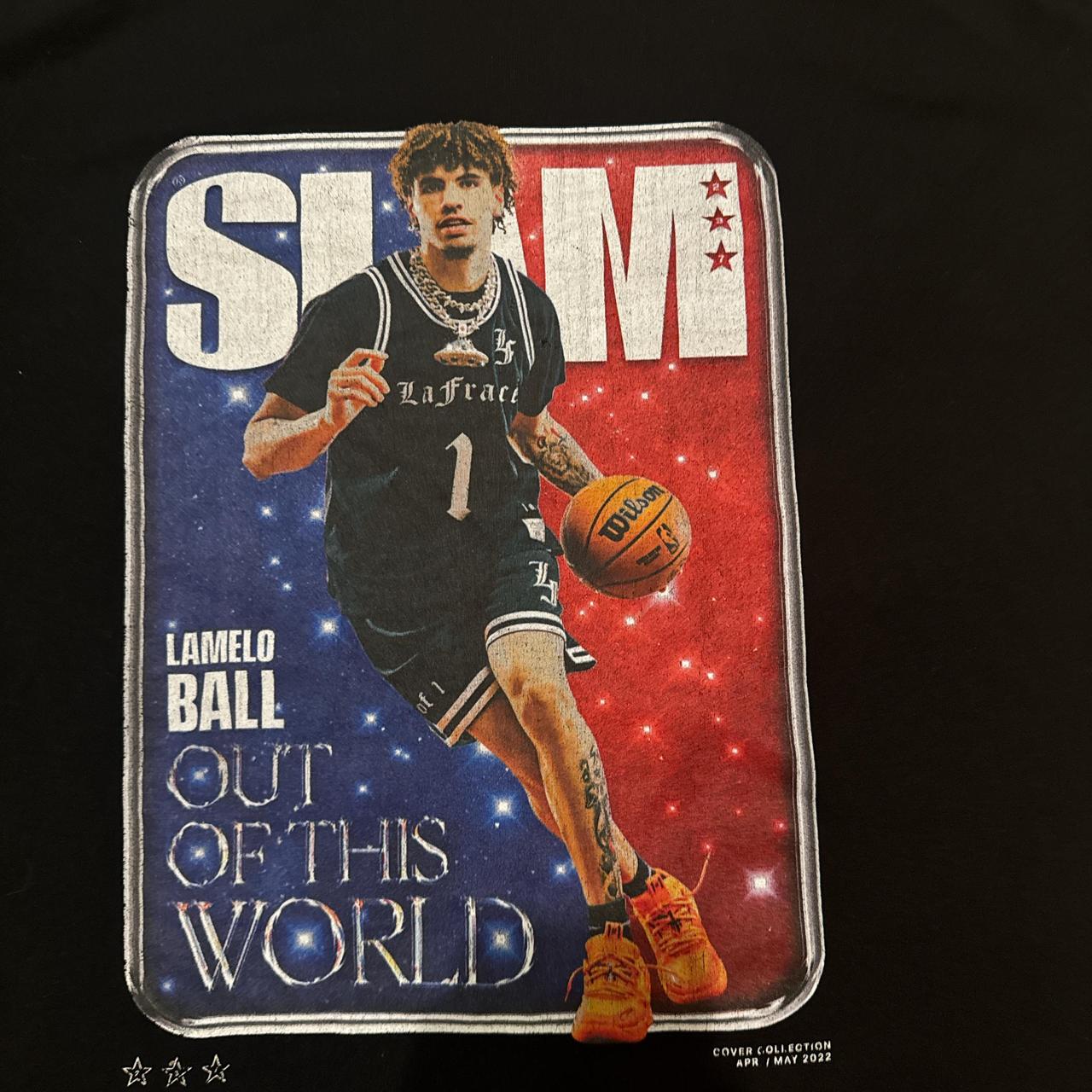 SLAM cover tee- Lamelo Ball(SLAM 237) Slightly used Depop