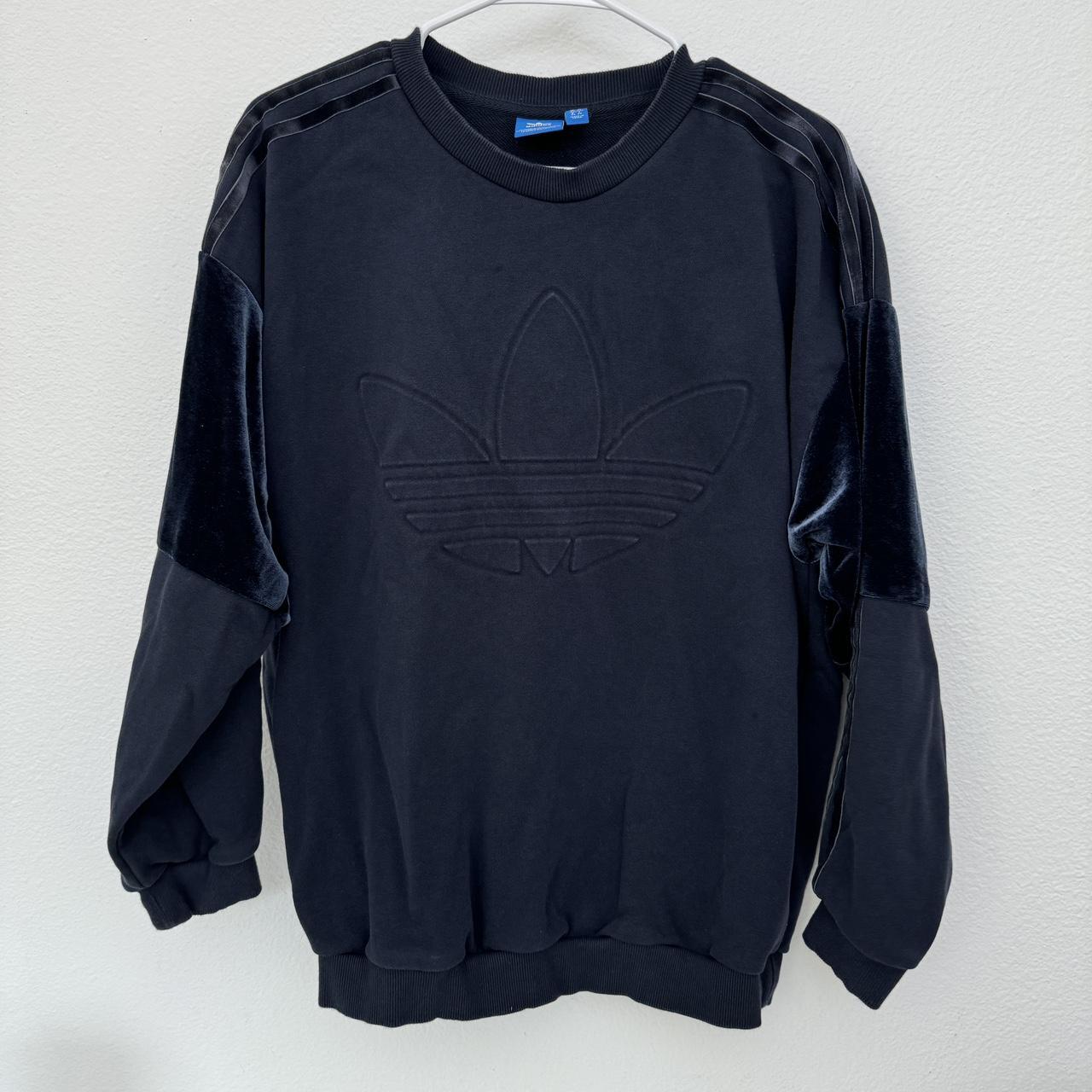 Womens Sweatshirt Adidas Originals Velour Crew Sweatshirt Best