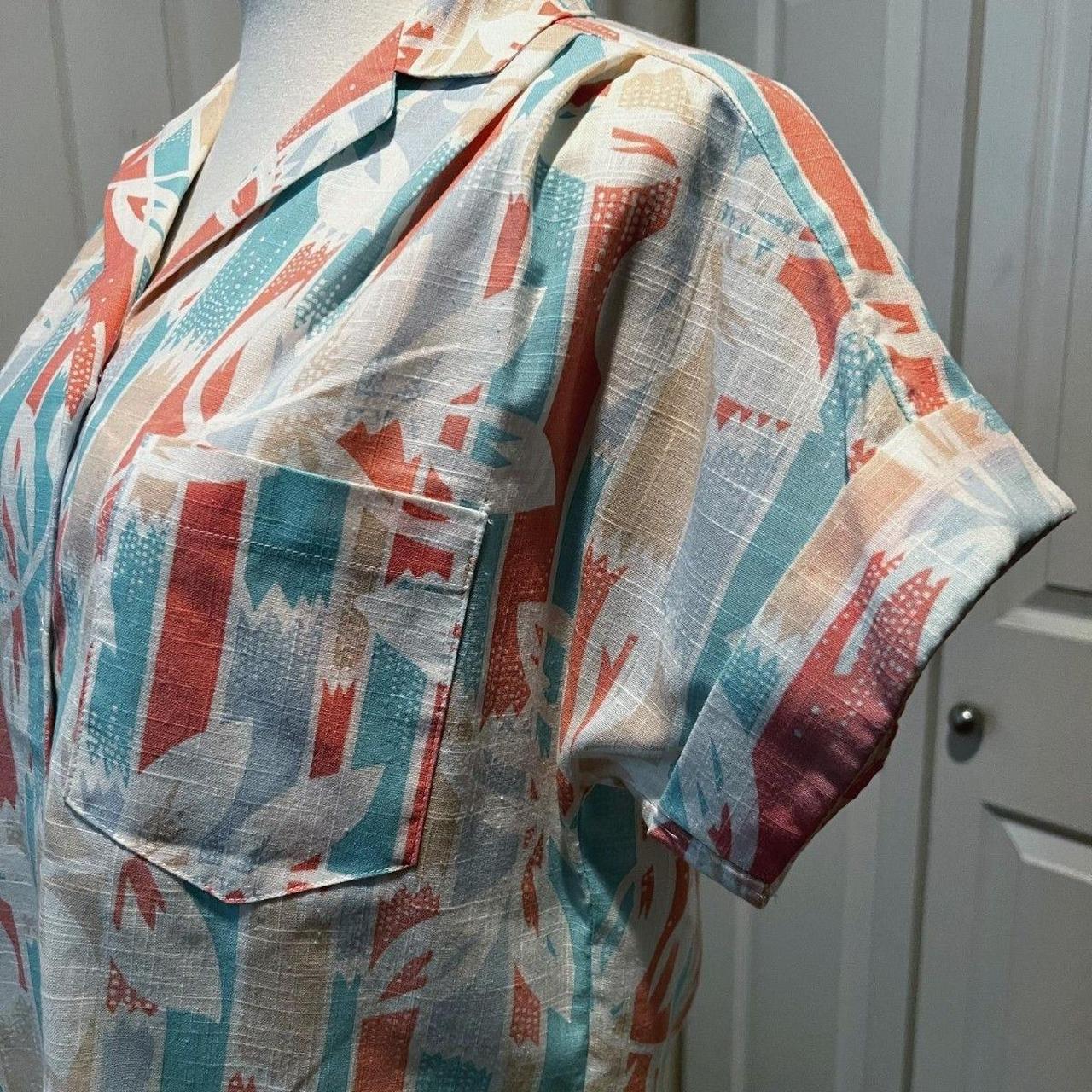 Source Unknown Women's Blouse - Cream/Multi - 10 … - image 6