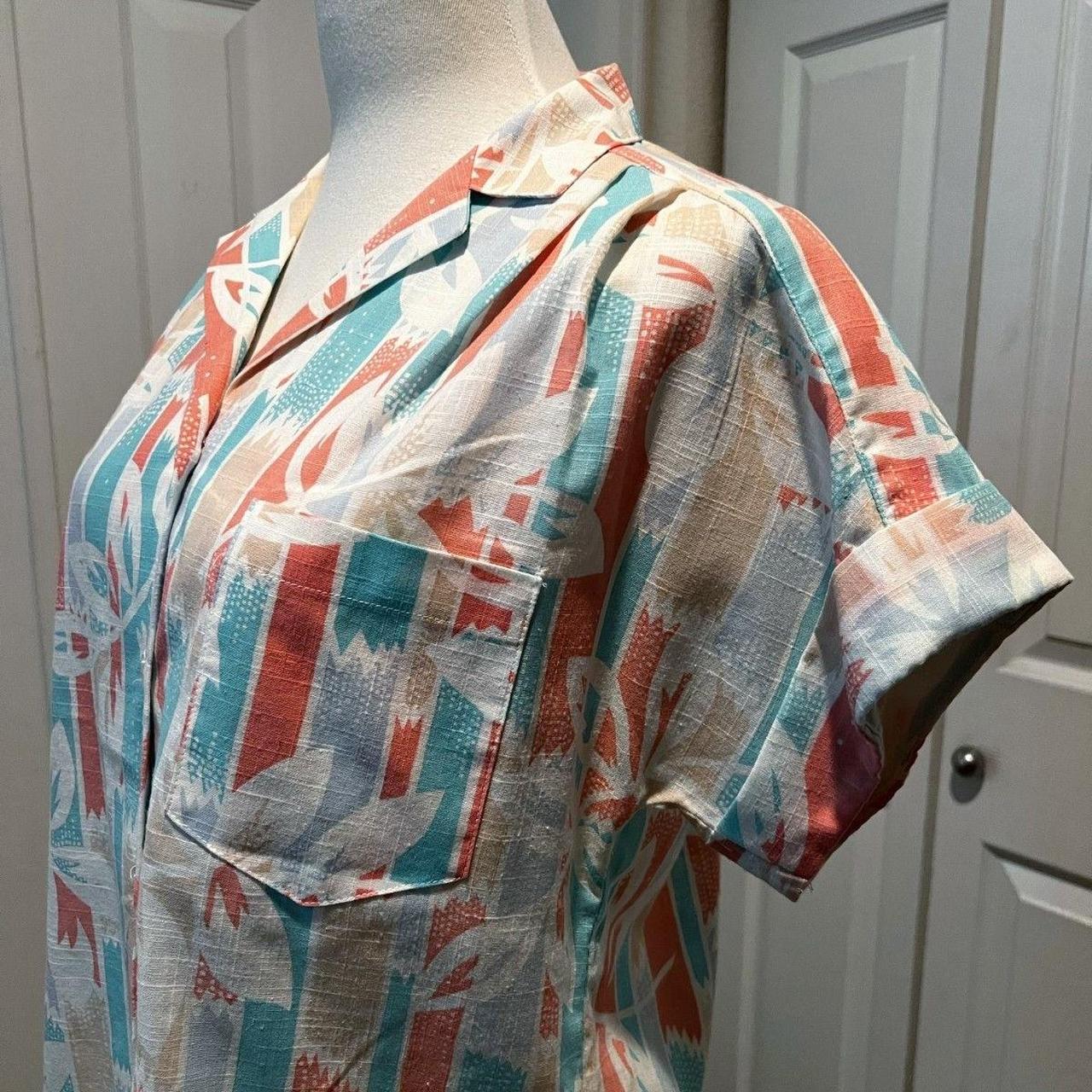 Source Unknown Women's Blouse - Cream/Multi - 10 … - image 3