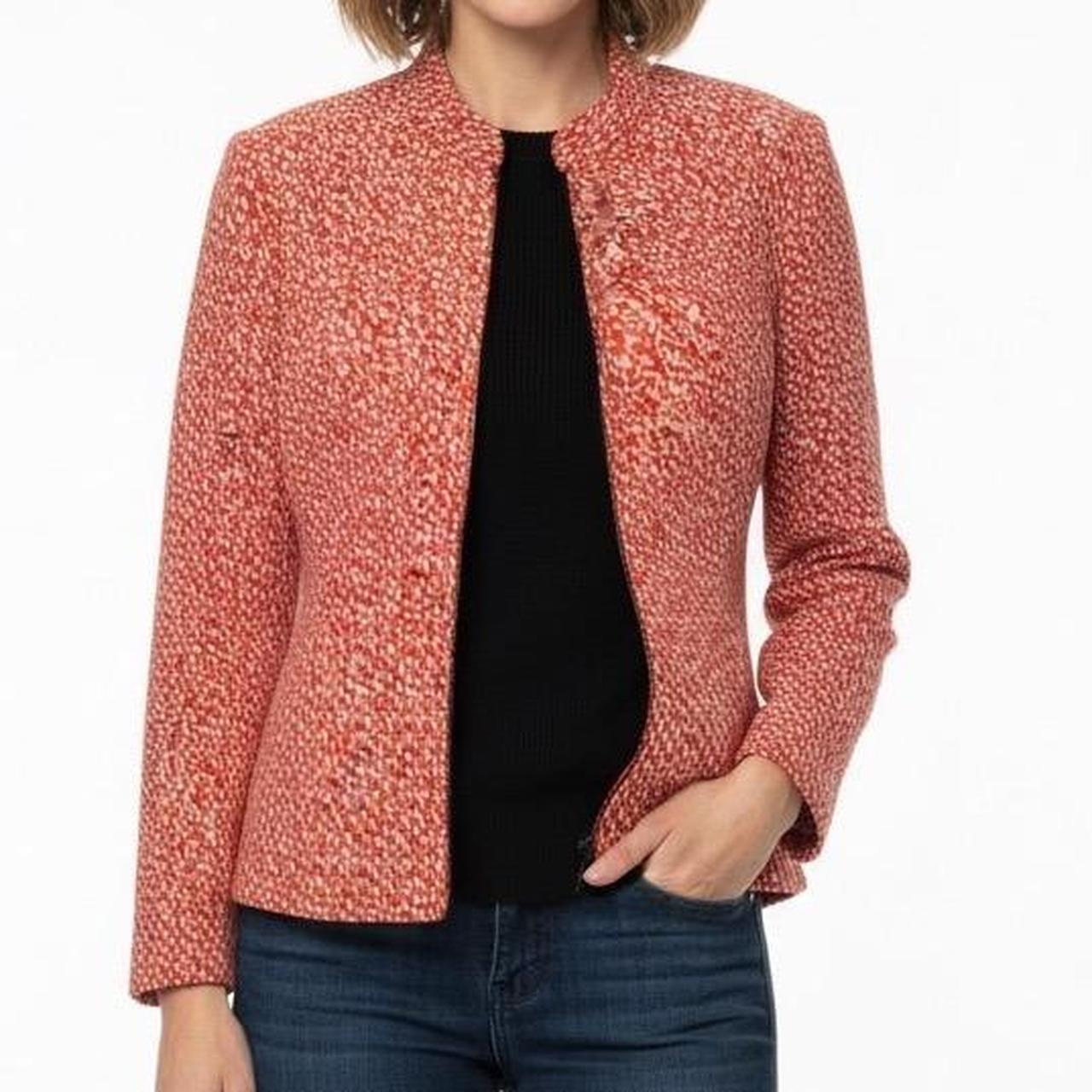Pendleton Women's Tailored jacket - Orange/White … - image 1