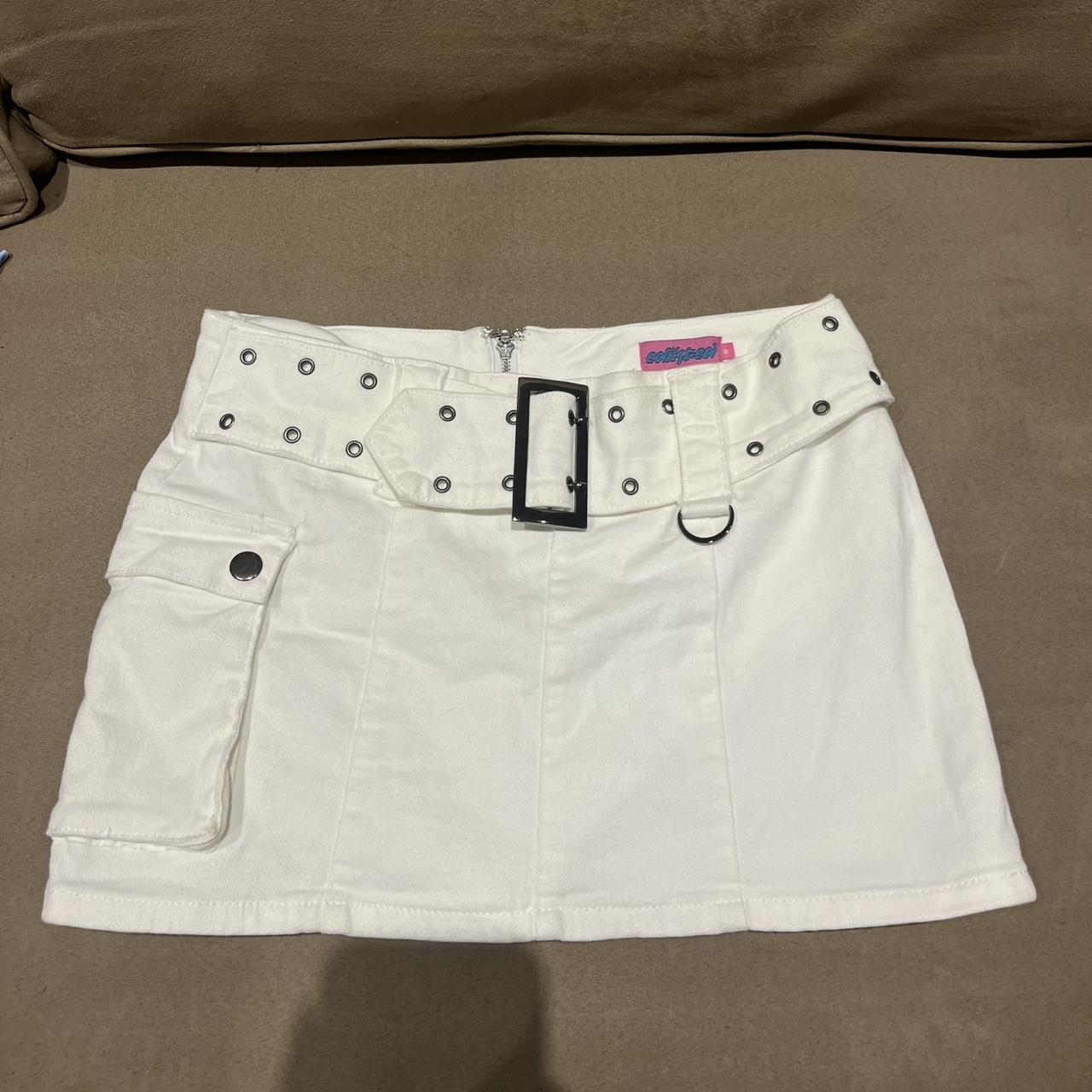 Edikted Women's Skirt - White - M – EDIKTED WHITE… - image 1