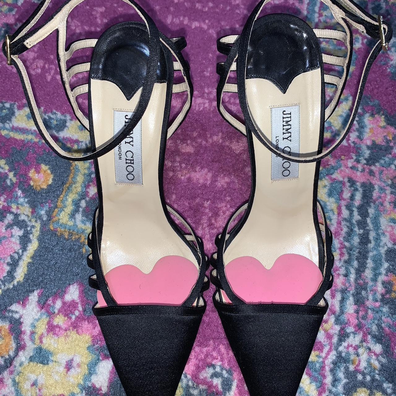 Gucci Black Leather Strappy Heels I took good care - Depop
