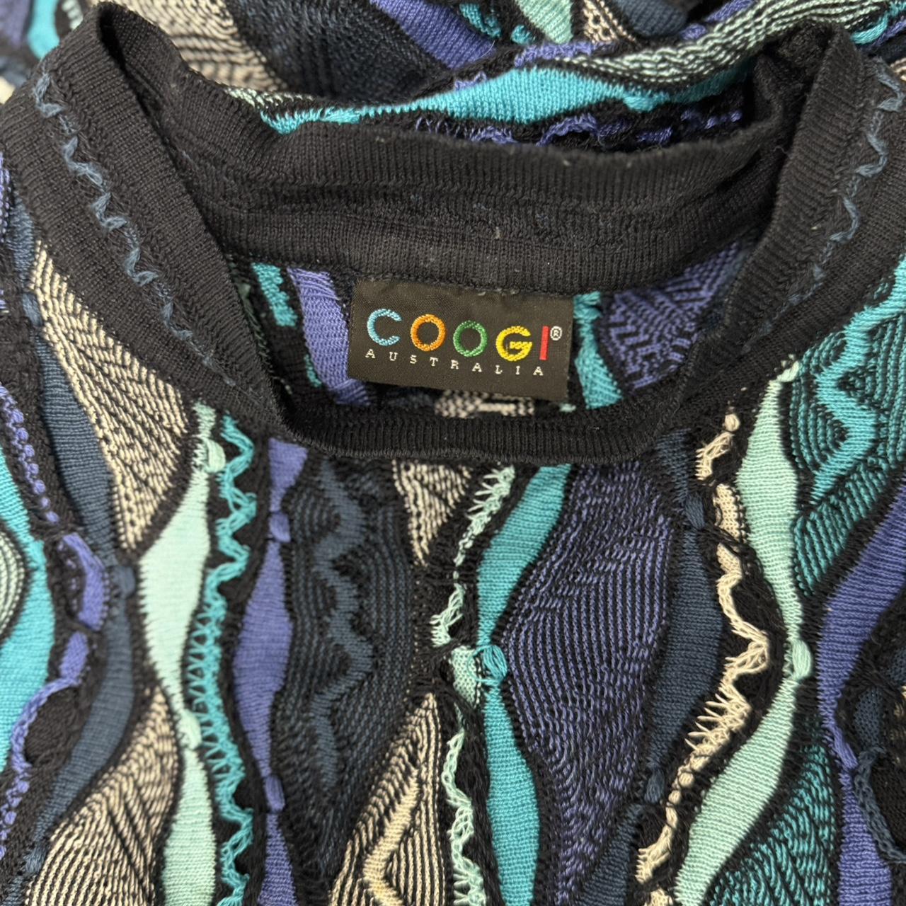 Coogi Men's Sweater - Multi/Blue - L – Coogi mult… - image 2