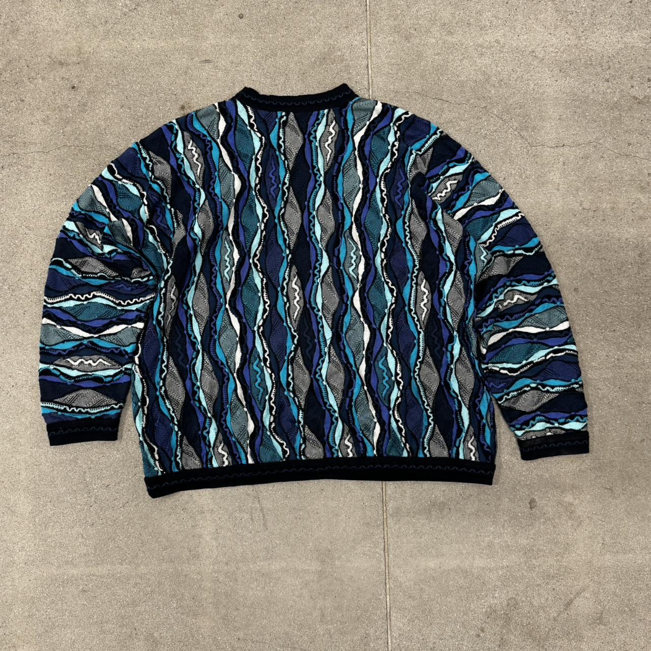 Coogi Men's Sweater - Multi/Blue - L – Coogi mult… - image 5