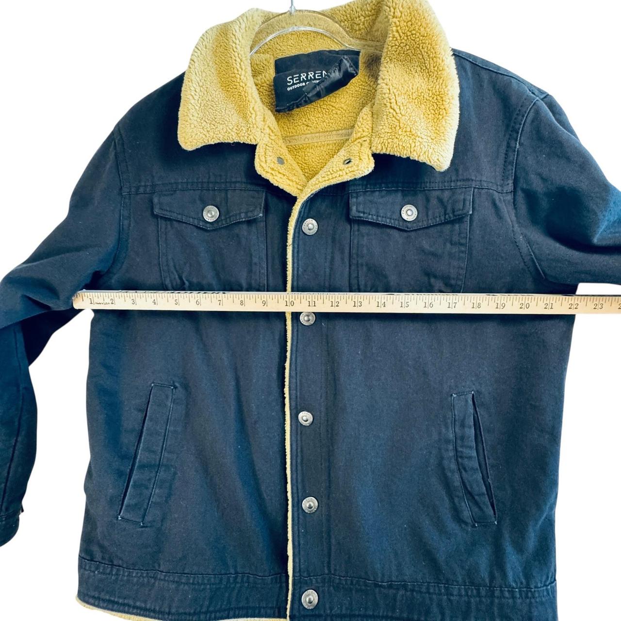 Preloved Men's Shacket Jacket - Black/Tan - L – S… - image 4