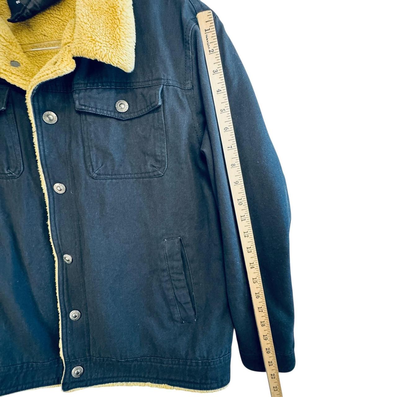 Preloved Men's Shacket Jacket - Black/Tan - L – S… - image 6