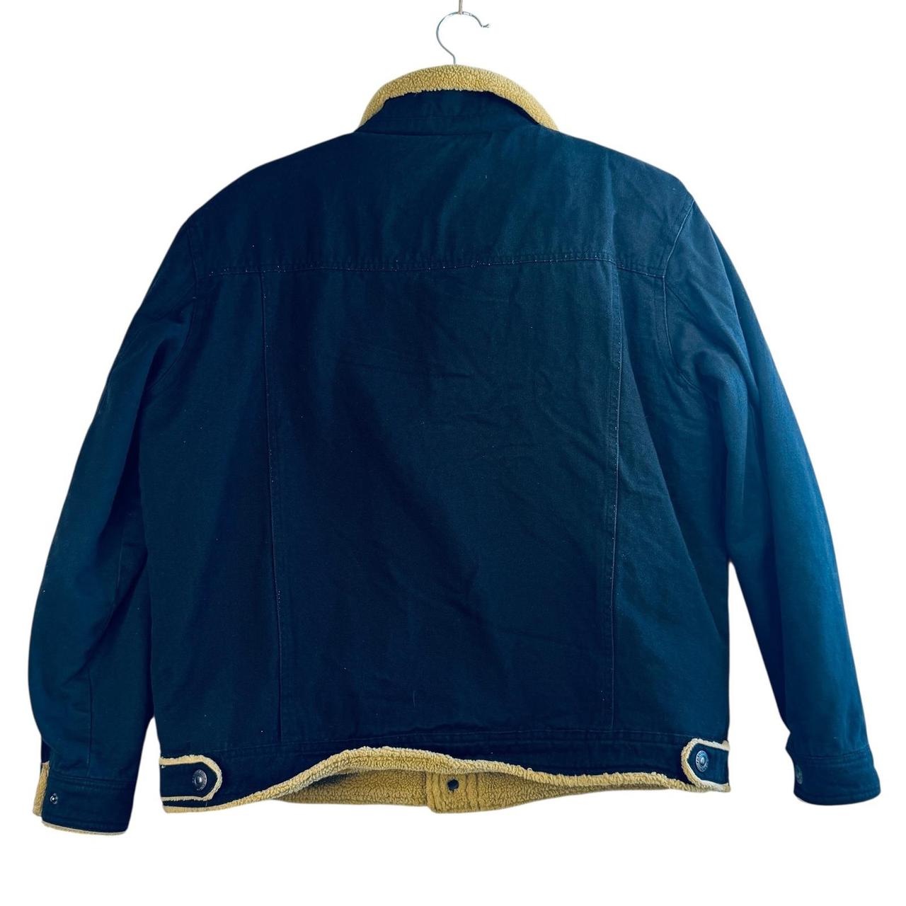 Preloved Men's Shacket Jacket - Black/Tan - L – S… - image 2