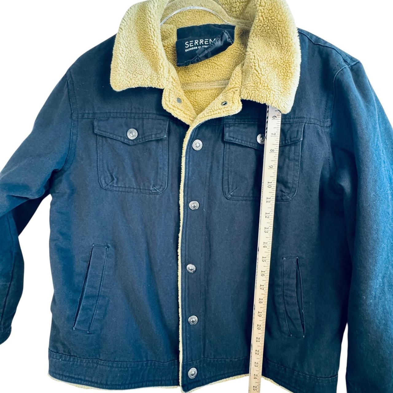 Preloved Men's Shacket Jacket - Black/Tan - L – S… - image 5