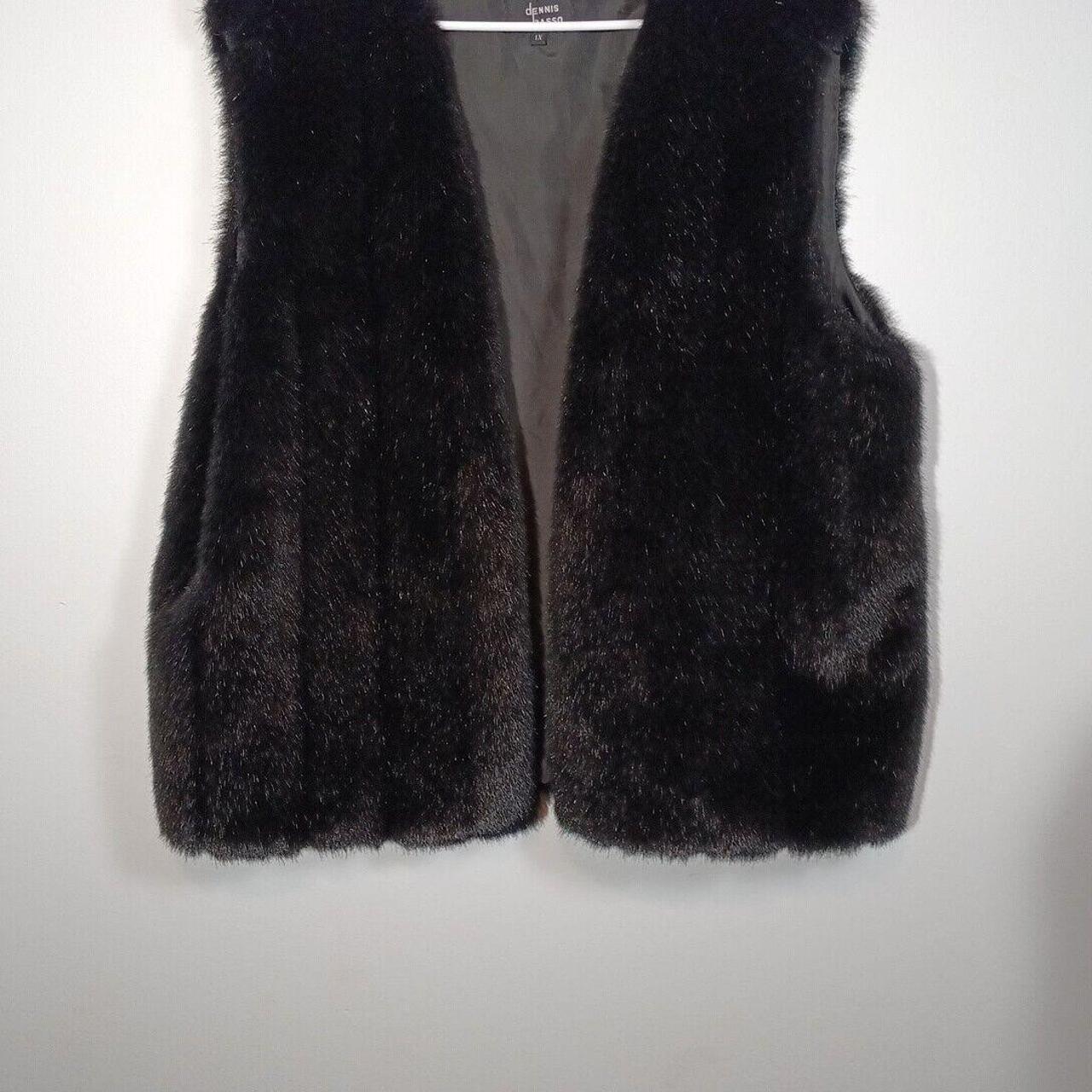 Dennis Basso Vest 1X 14 16 Womens Open Front. Depop