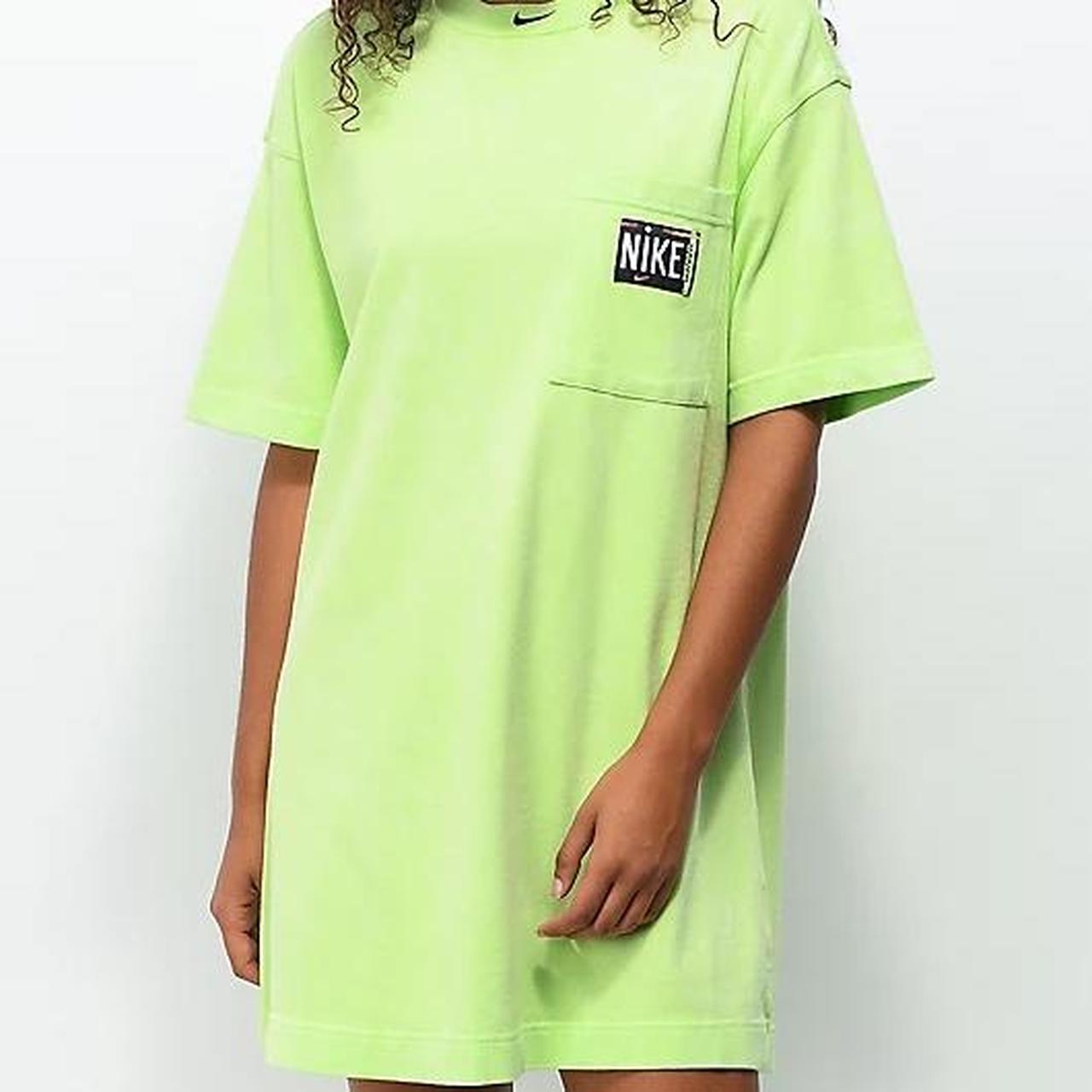 Nike Sportswear Lime Wash T Shirt Dress Worn once