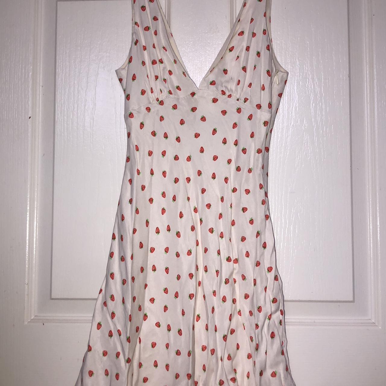 zara strawberry mini dress - Depop