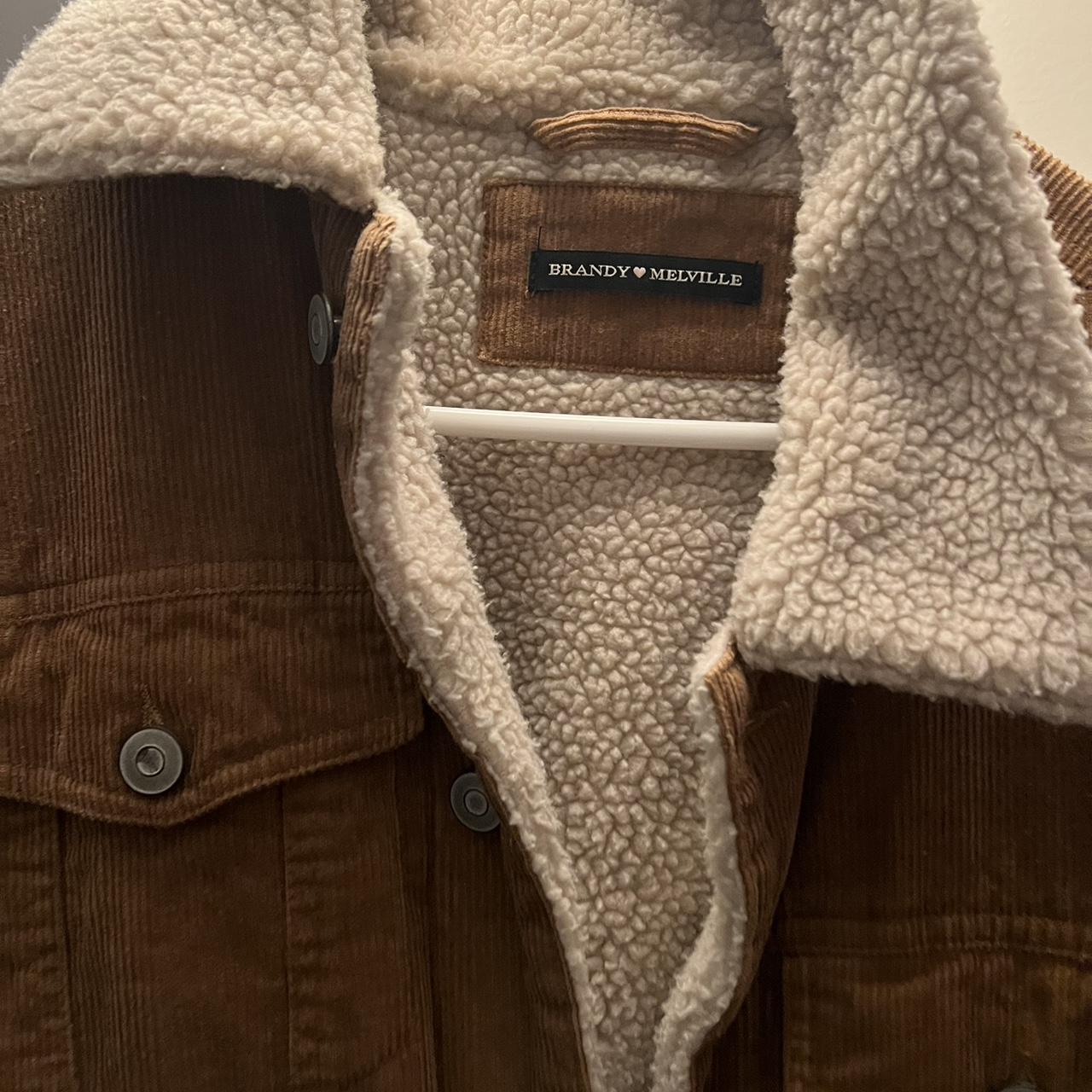 Brandy corduroy brown coat Depop