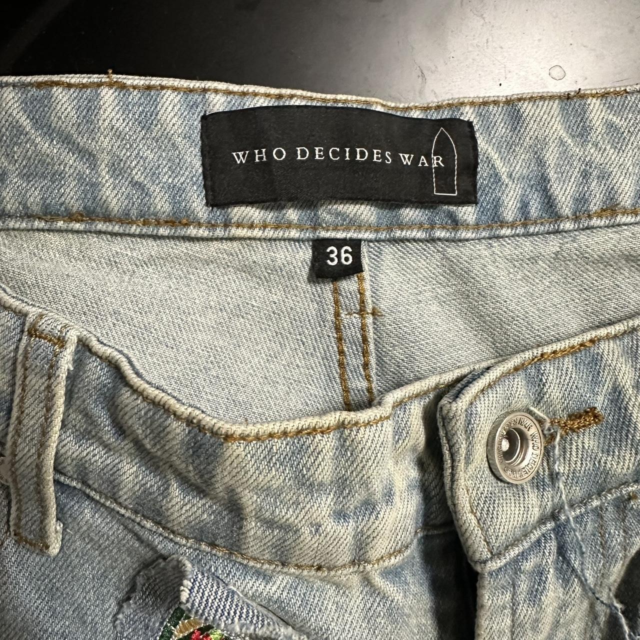 WHO DECIDES WAR Jeans Worn once, no tags, size... - Depop