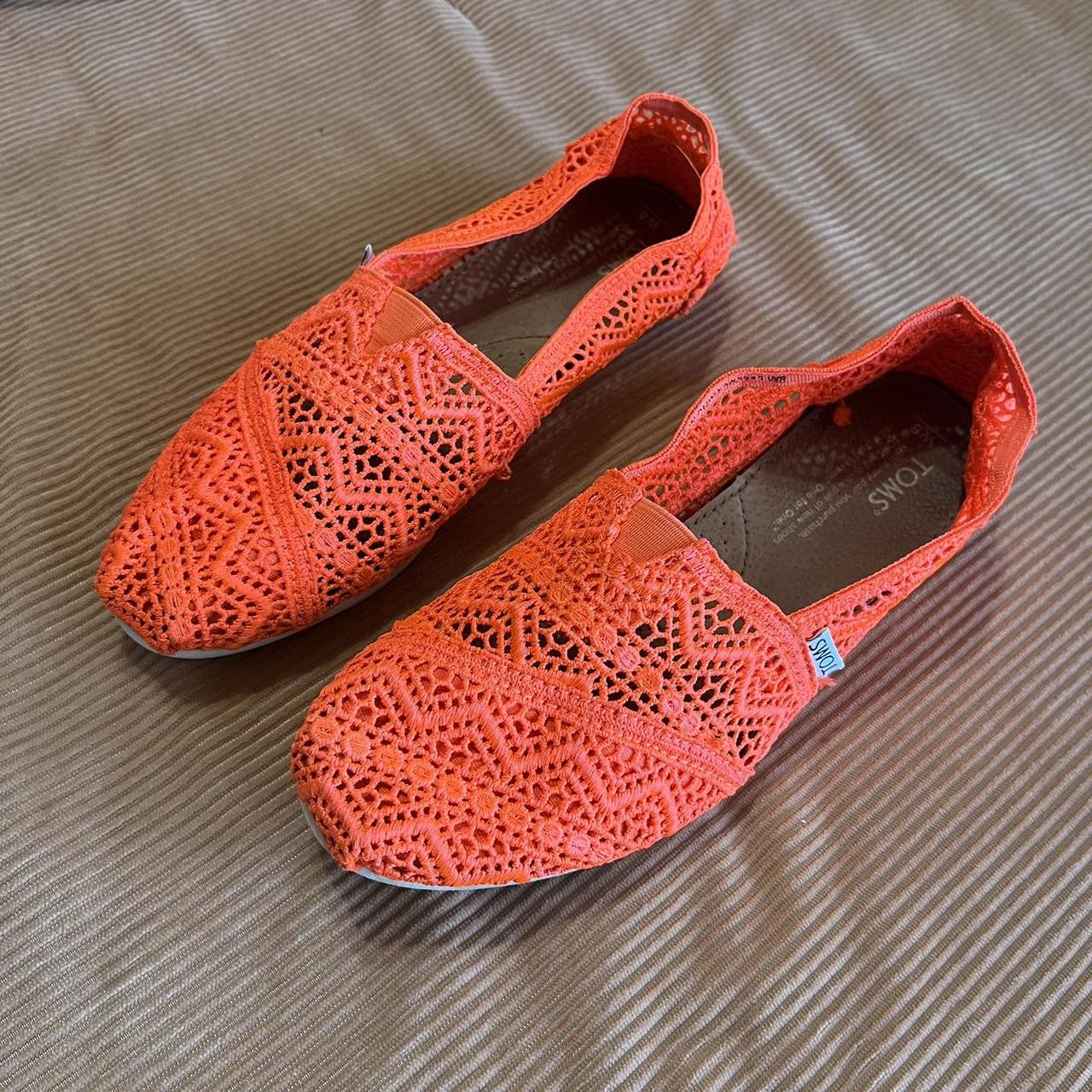 TOMS Women's Espadrilles Orange/Pink US – TOMS Slip-on Neon