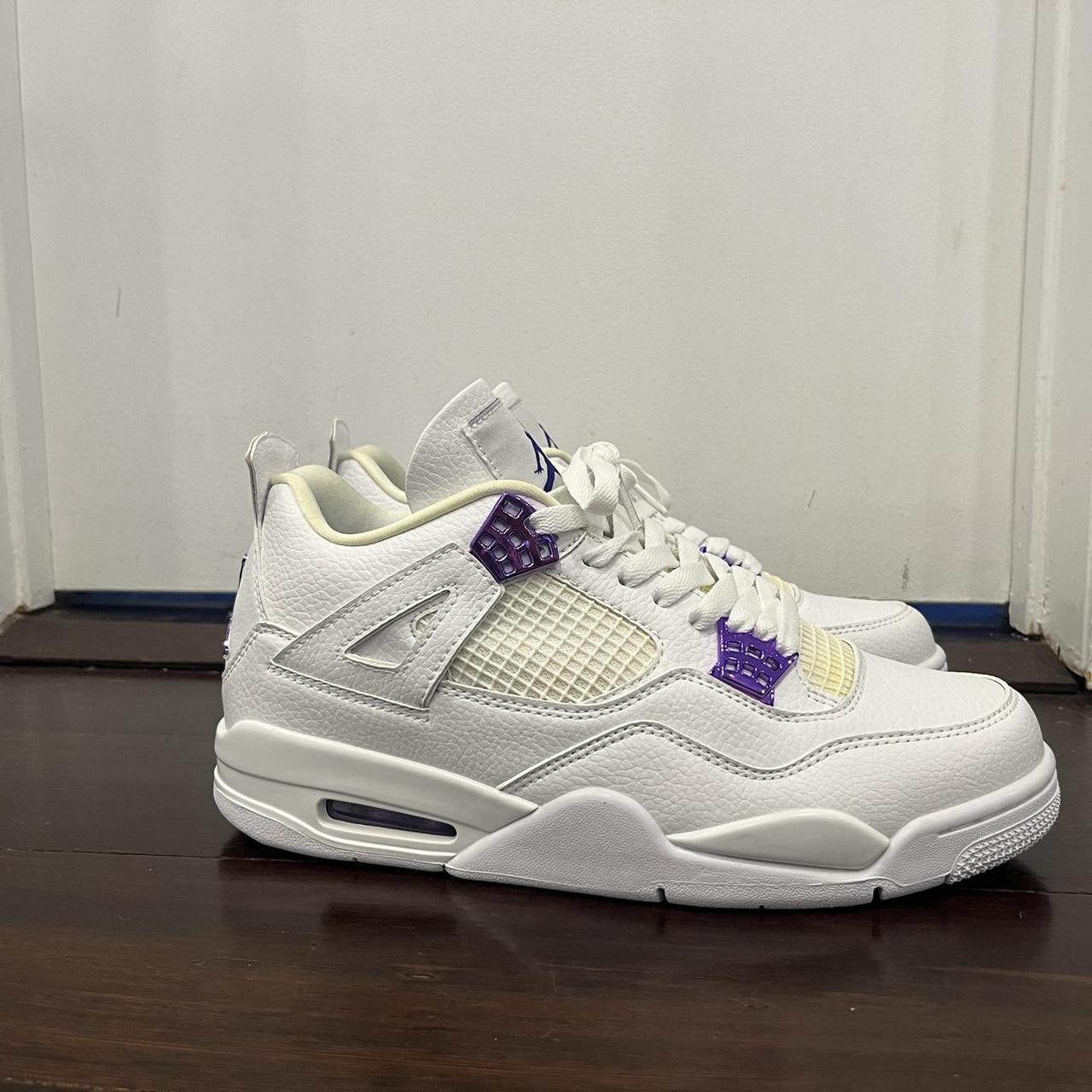 jordan retro 4 metallic purple size 7
