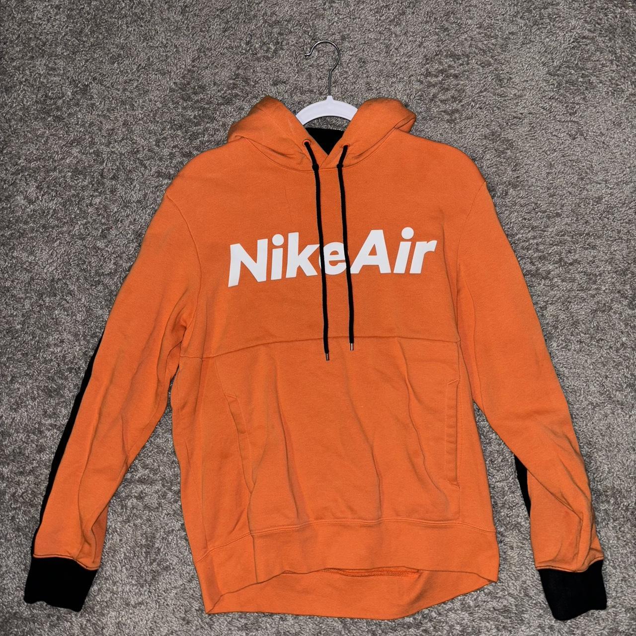 orange nike air hoodie
