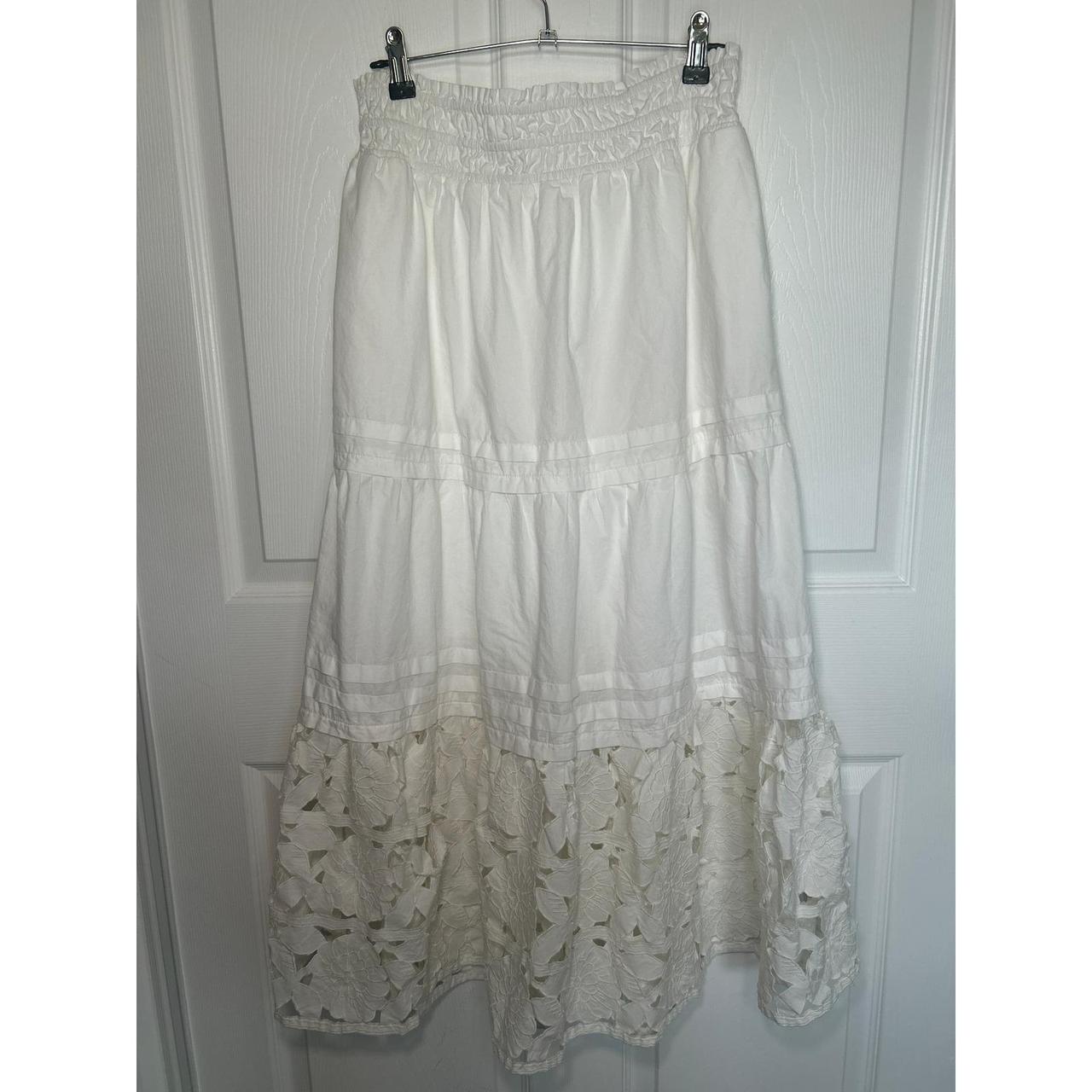 Anthropologie Women's Maxi Skirt - White - S – An… - image 1