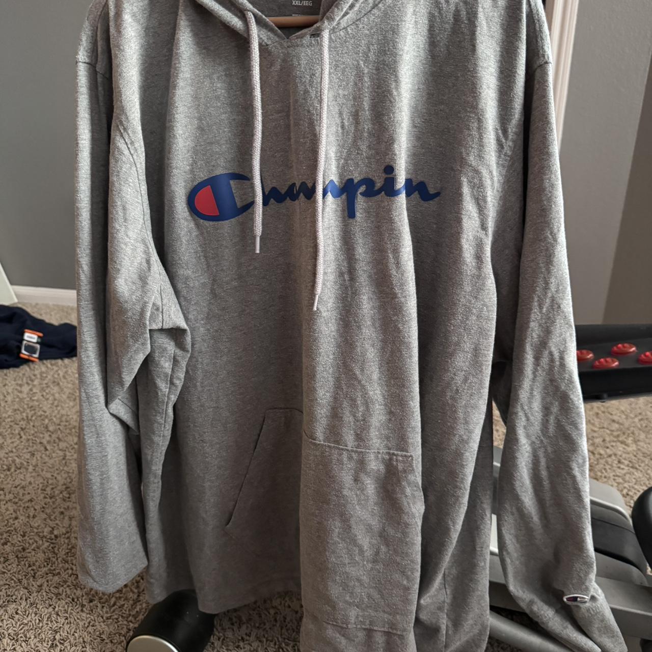 2xl gray Champion Big Tall Sweatshirt For Men