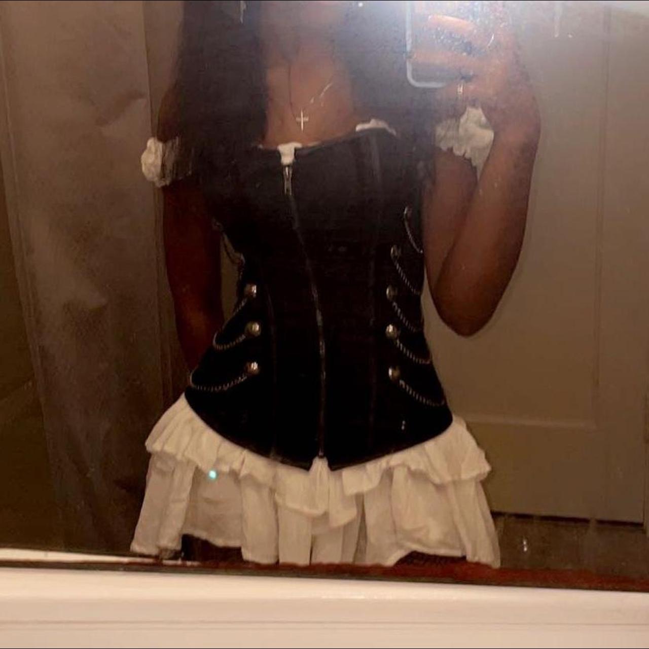 spirit halloween black corset top