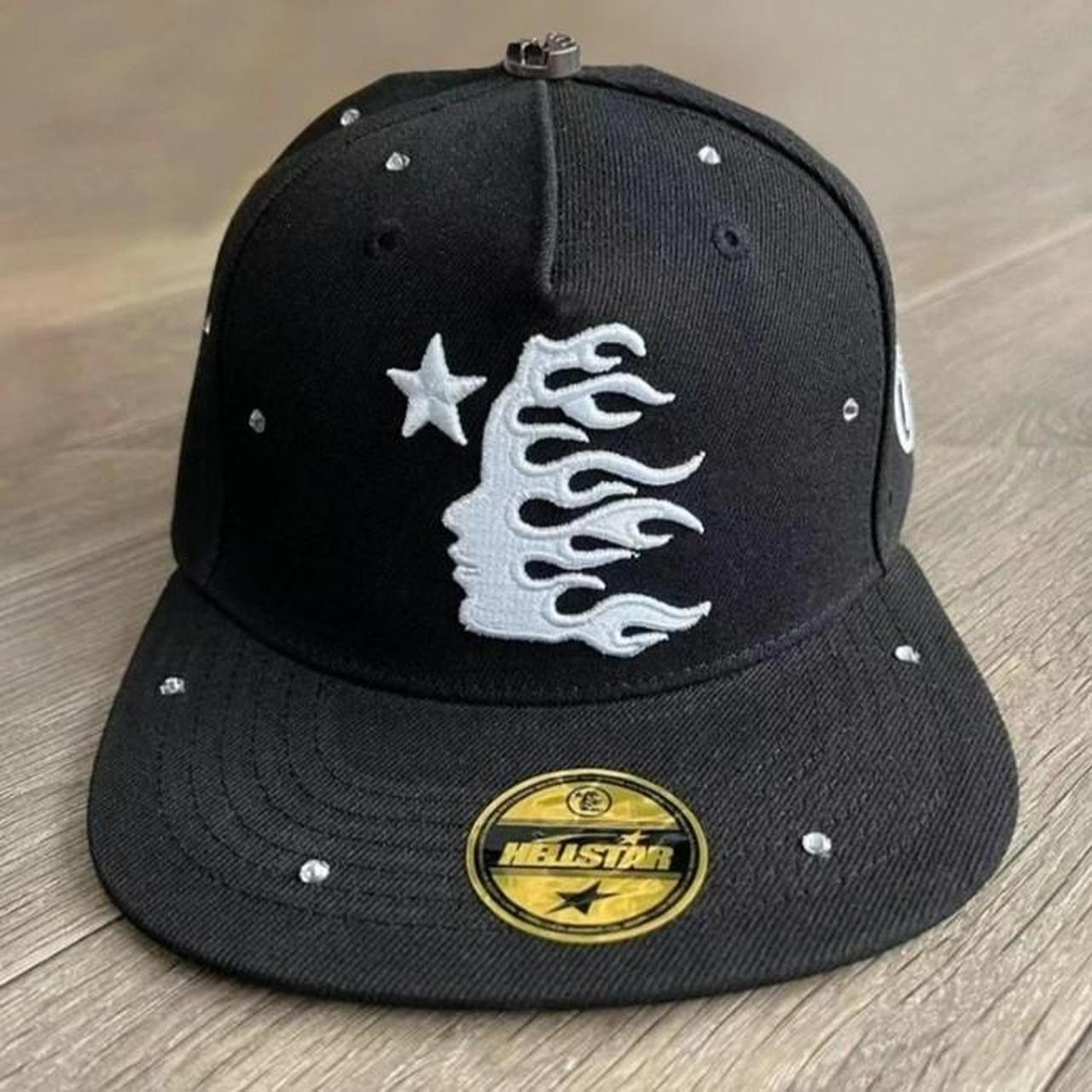 Hellstar fitted hat diamond embroidered logo man and | Depop