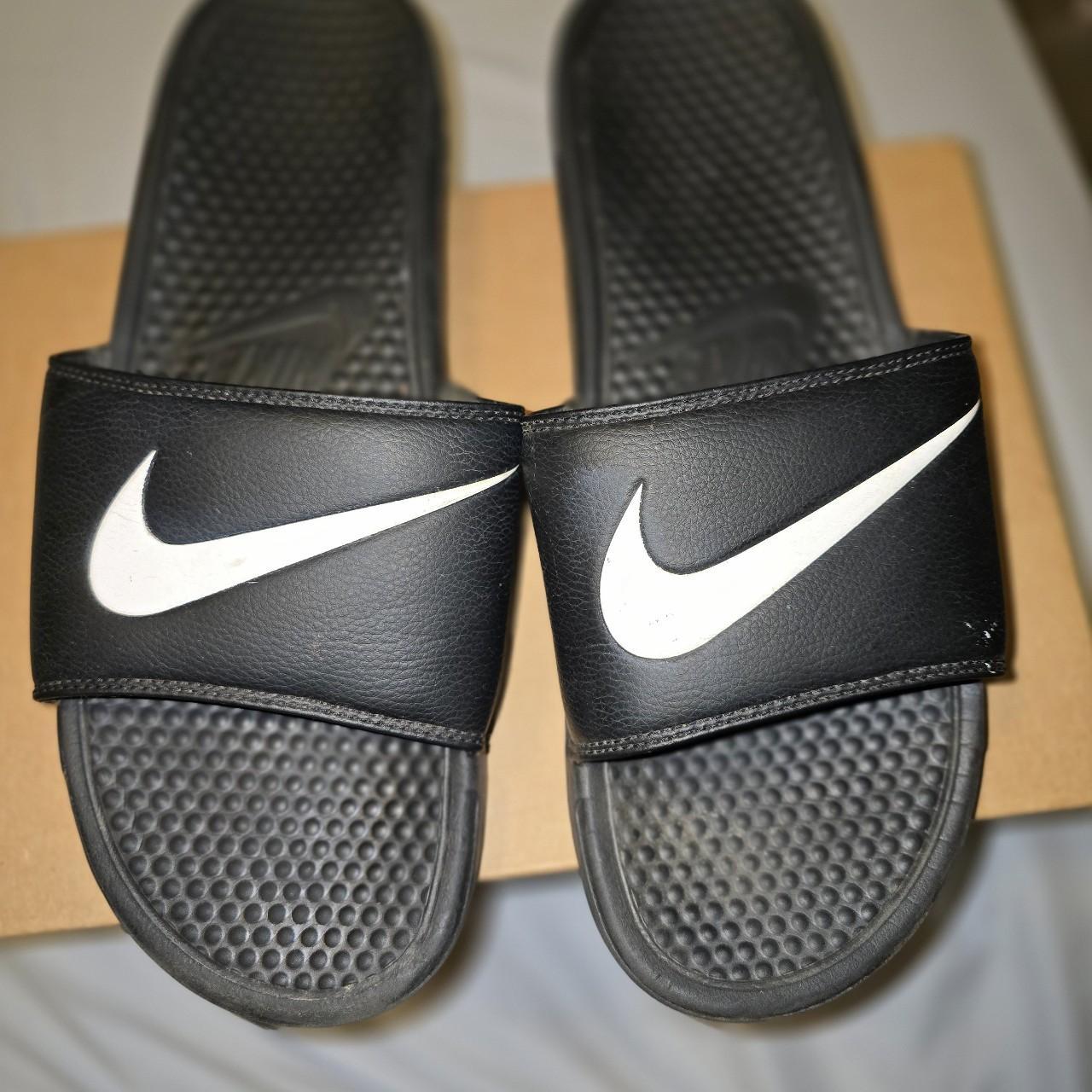 Nike Benassi Swoosh Mens Slide Sandals Depop