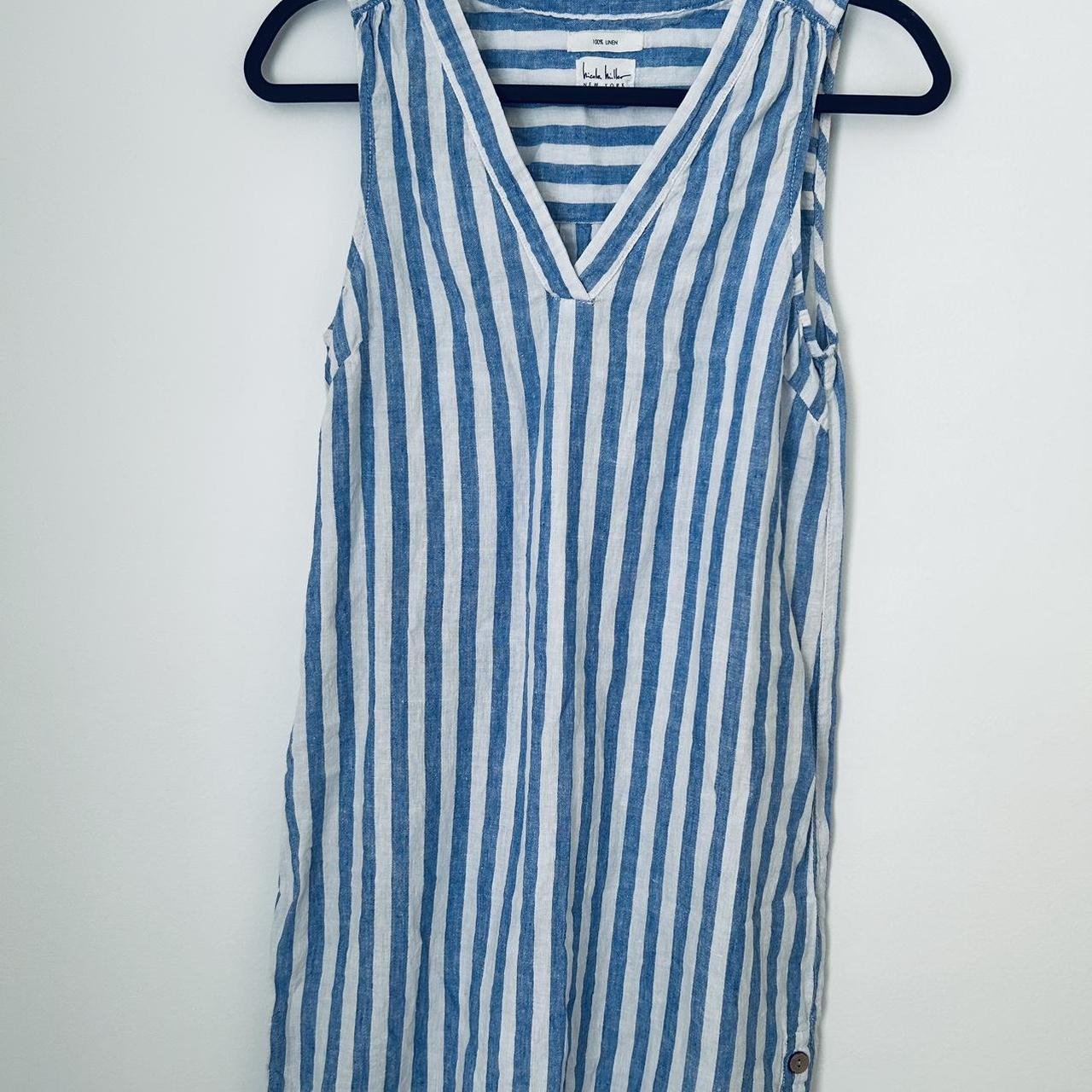 nicole miller linen dress Pre-Loved Artelier Women's Ruched Cobalt Size 6  Elle & Beck A tiered skirt and ruffle trim give flowing Take a walk on the