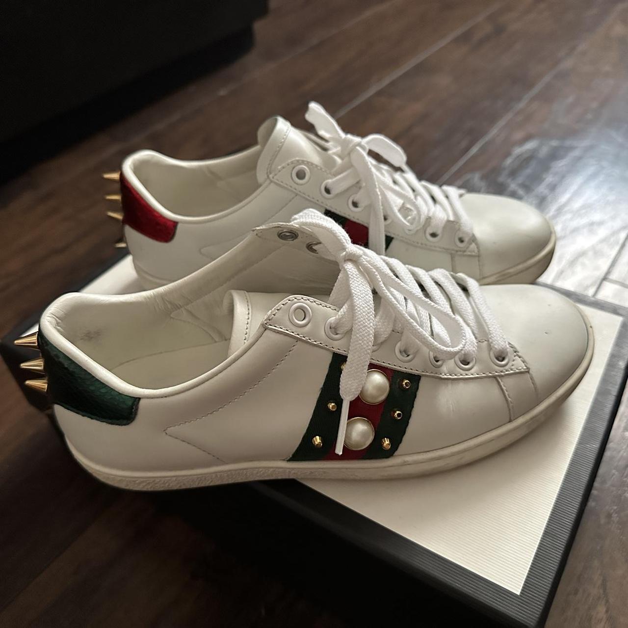 Studded gucci sneakers online