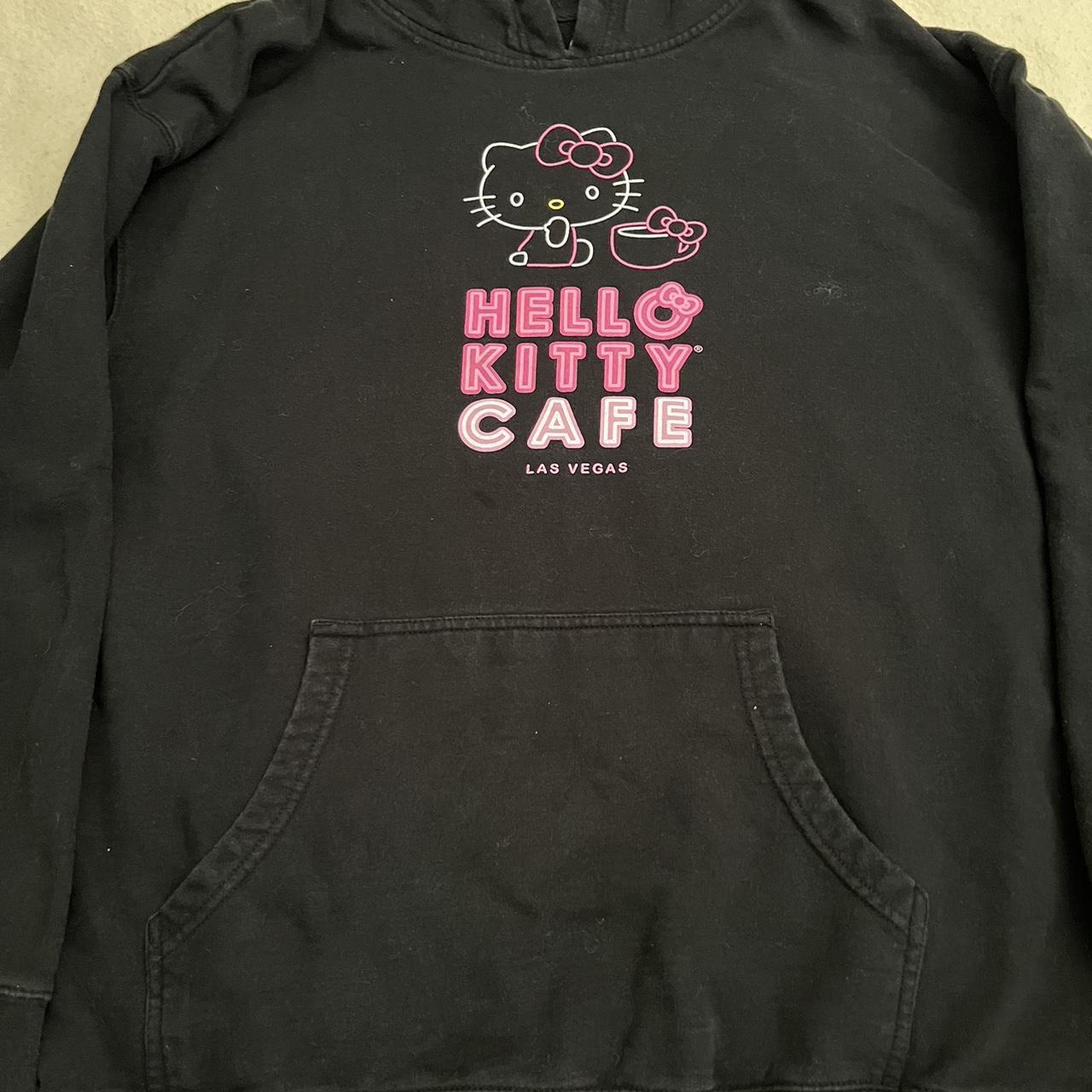 Hello orders Kitty Cafe Las Vegas Large black hoodie