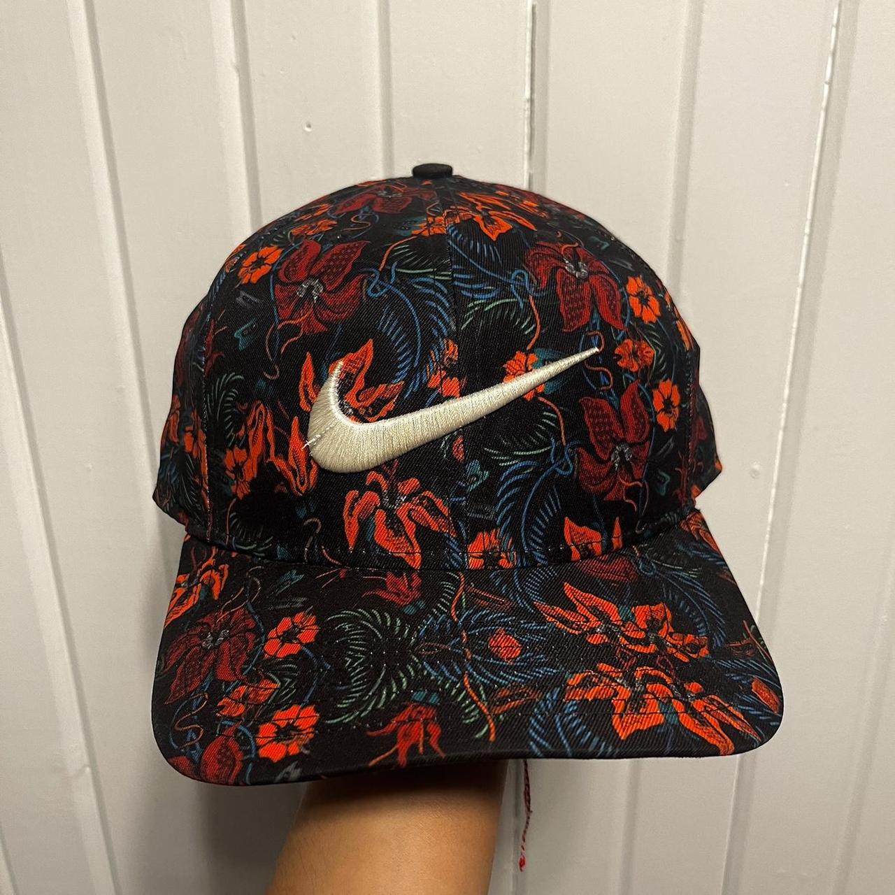 Y2K floral Nike snapback hat Depop