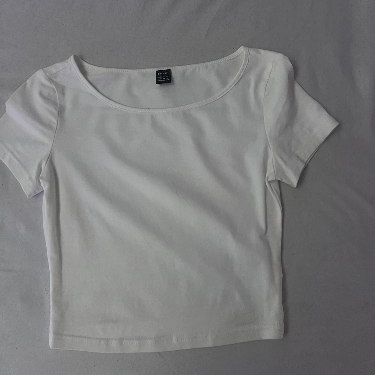 White SHEIN shirt, never worn before Depop