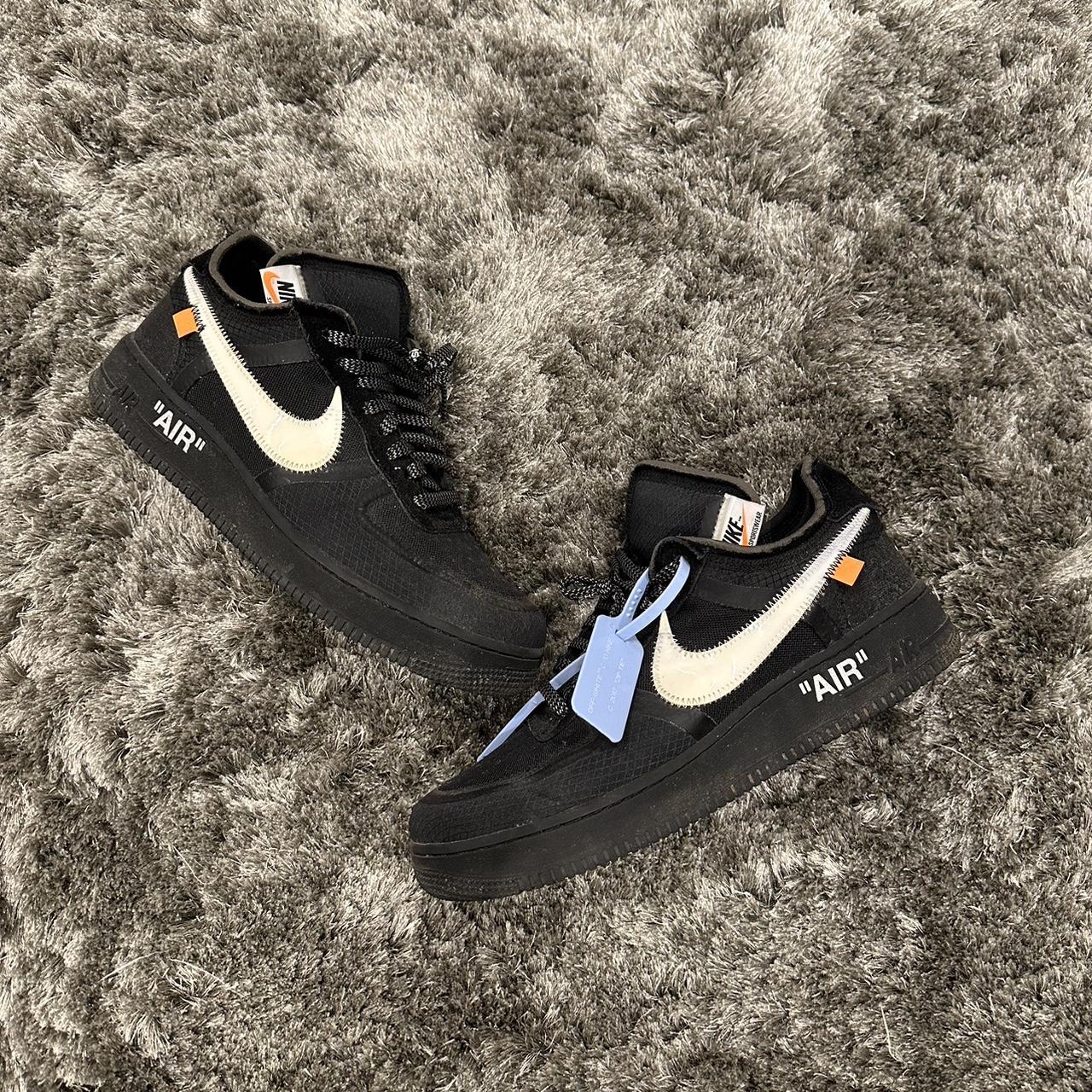 nike off white black af1