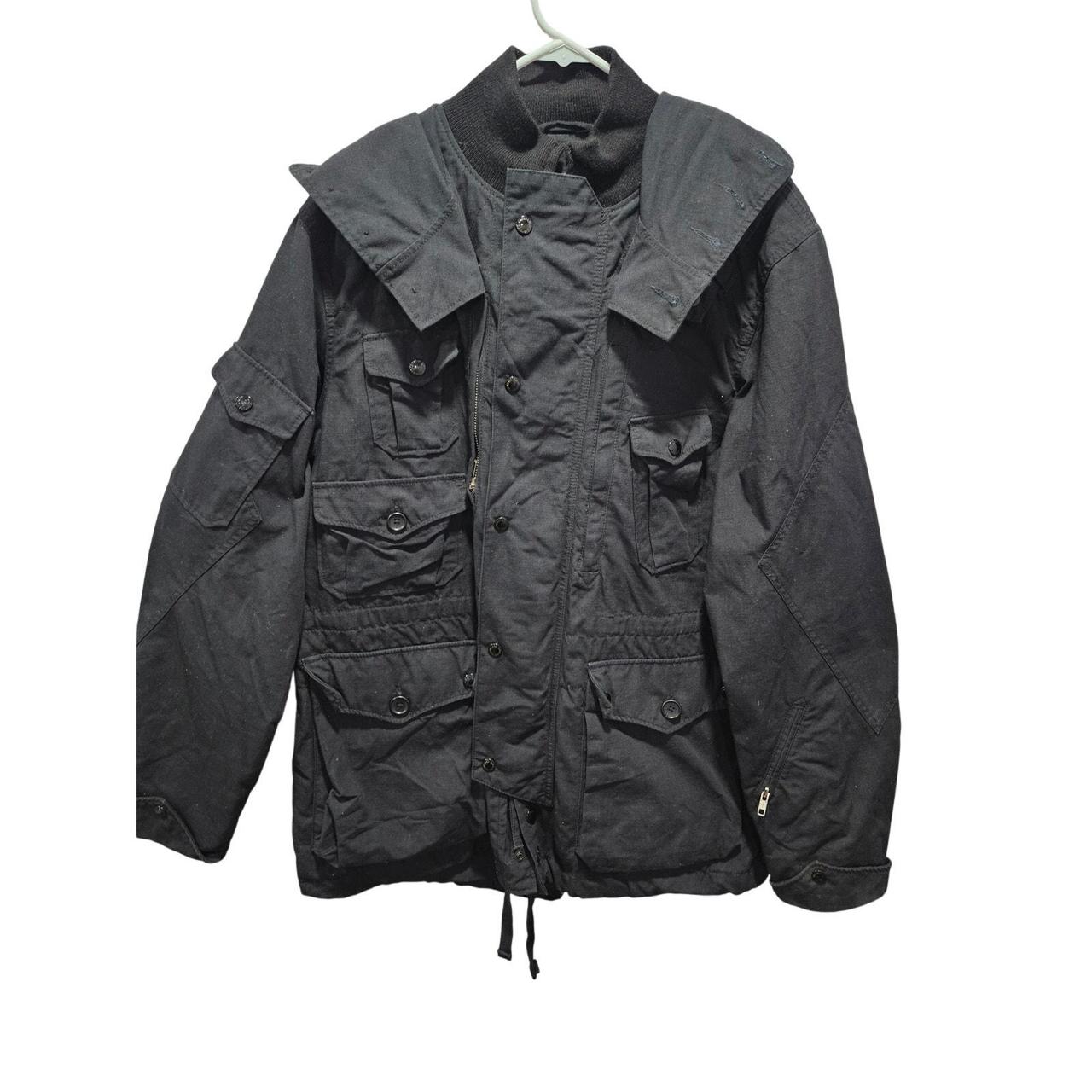 engineered garments black field coat 8bfd