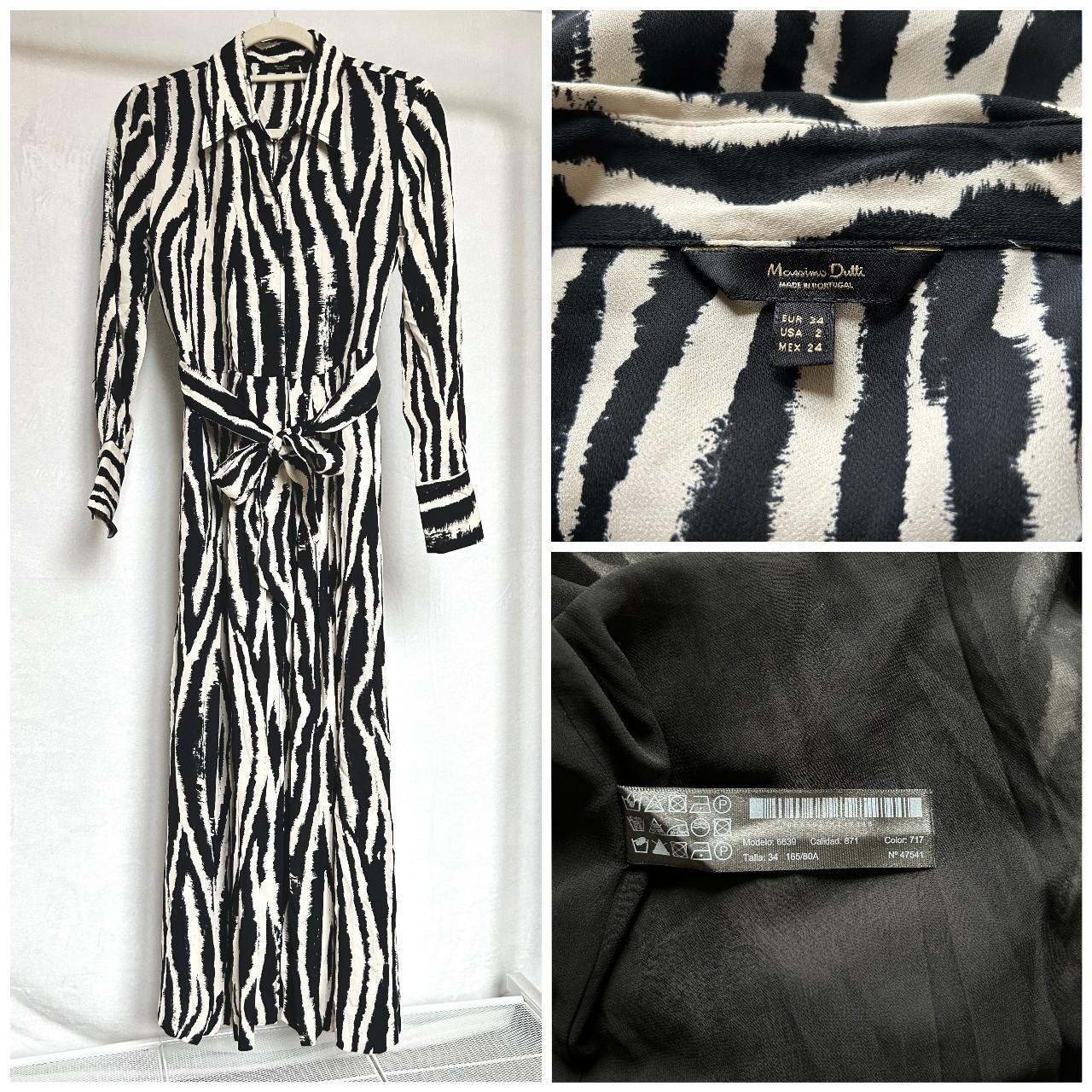 Massimo dutti zebra dress hotsell