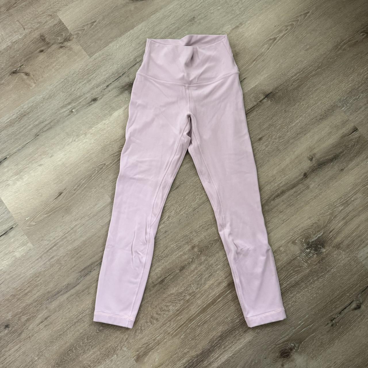 short lululemon align leggings in pink peony 25” inseam