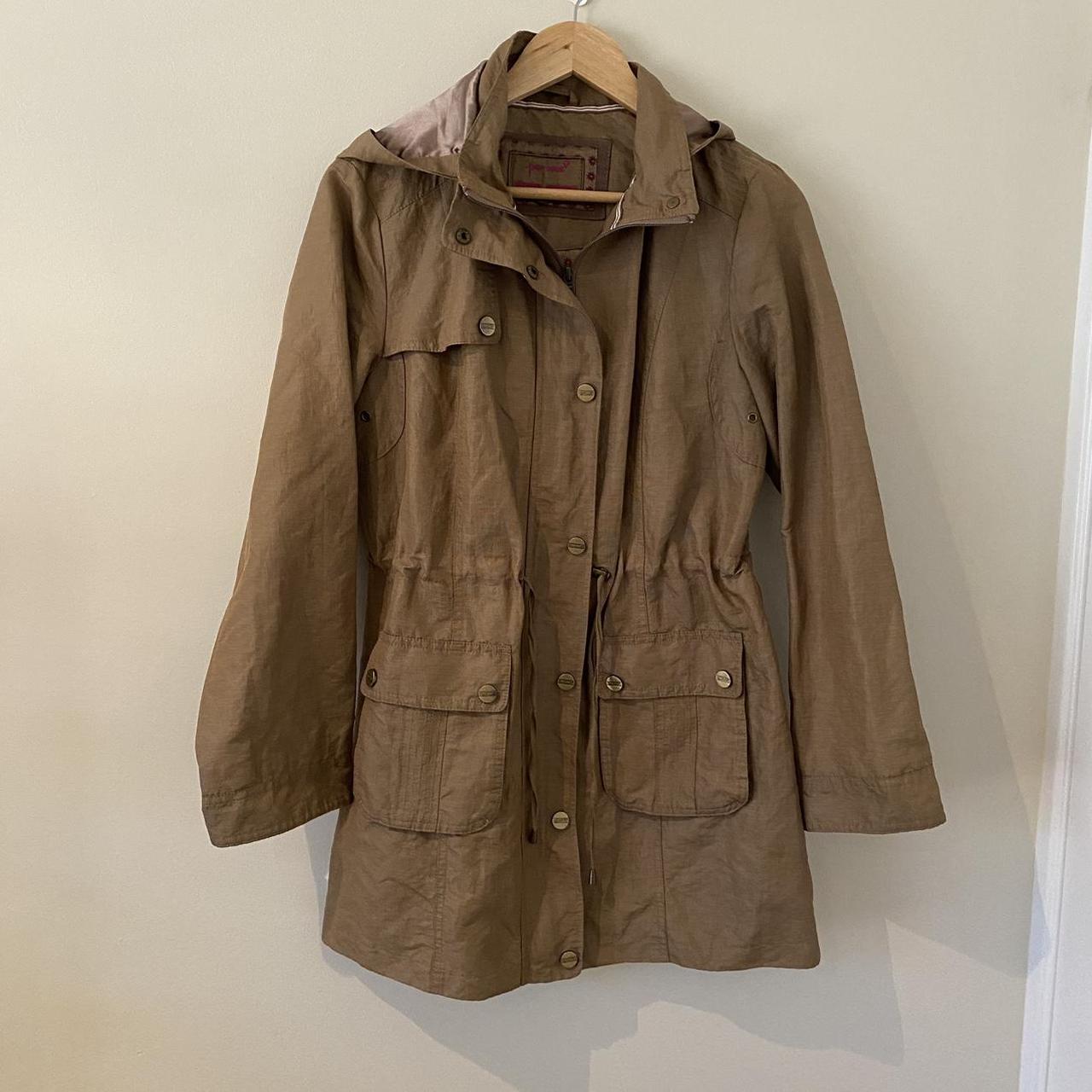 Marks and Spencer Per Una brown hooded jacket with