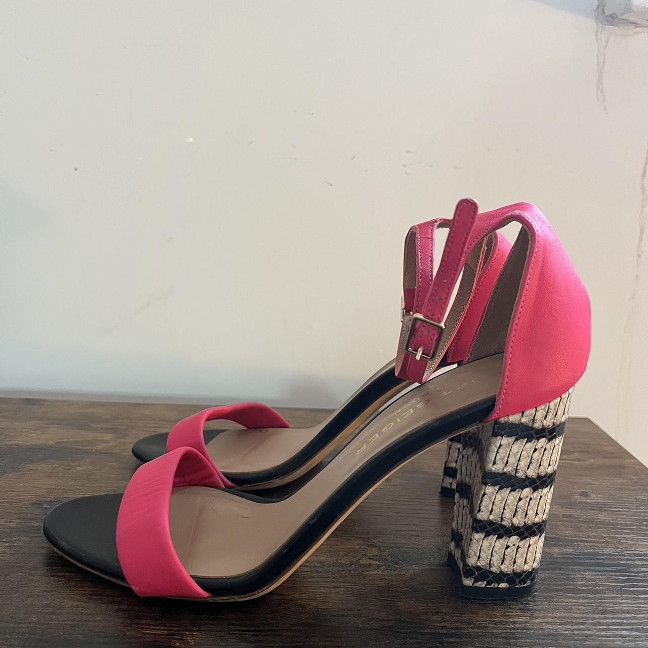 Barely Worn Steve Madden Hot Pink And Snake Skin Depop