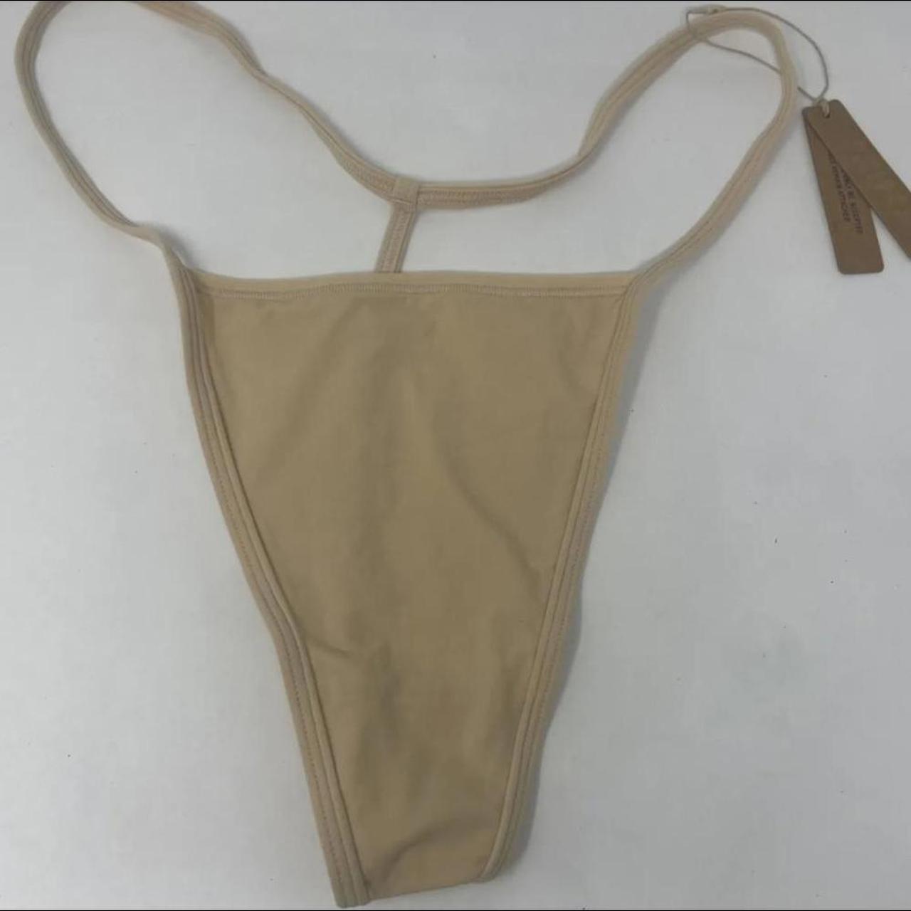 Skims T-String Thong Style Color Sand Size XL Very... - Depop