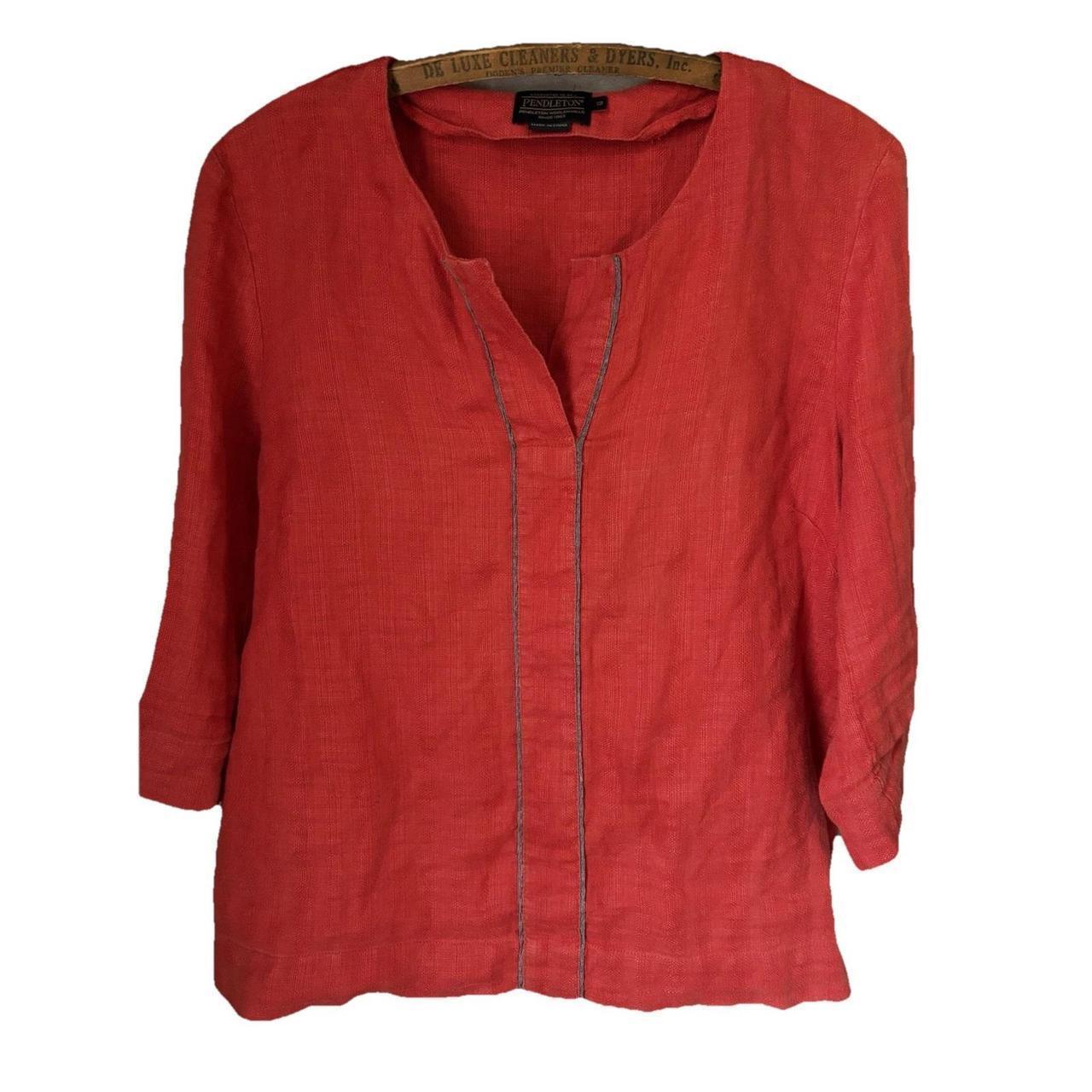 Pendleton Women's Blouse - Red - 12 – Pendleton B… - image 1