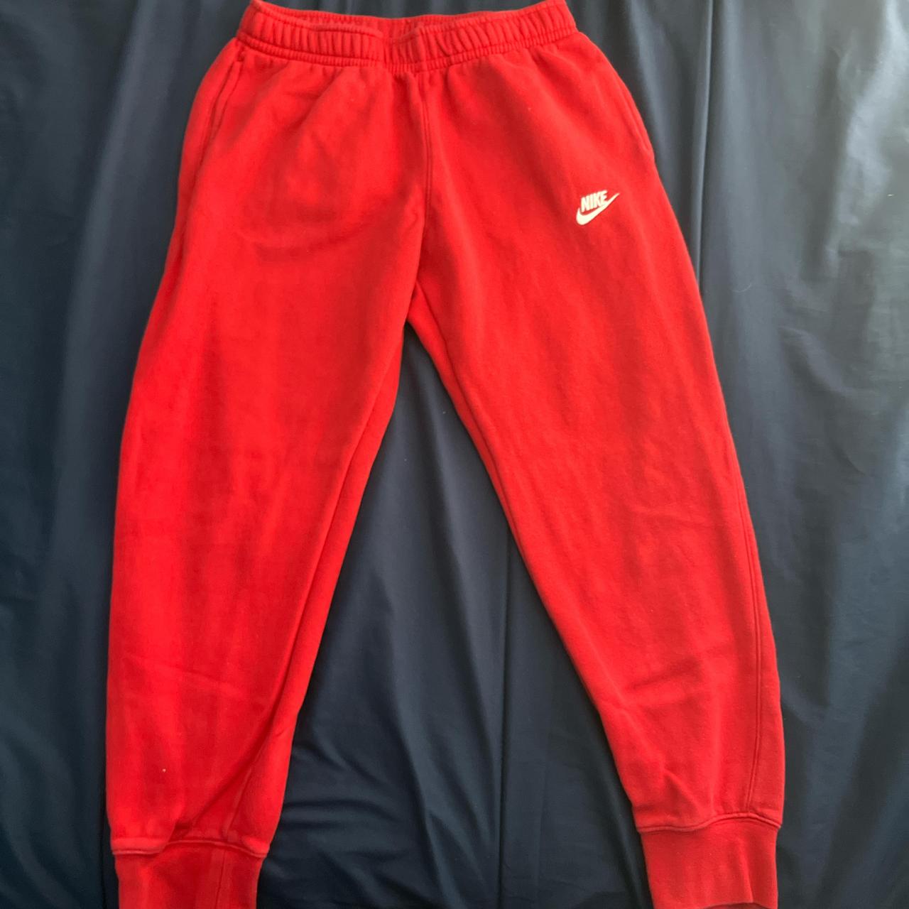 red nike sweatpants