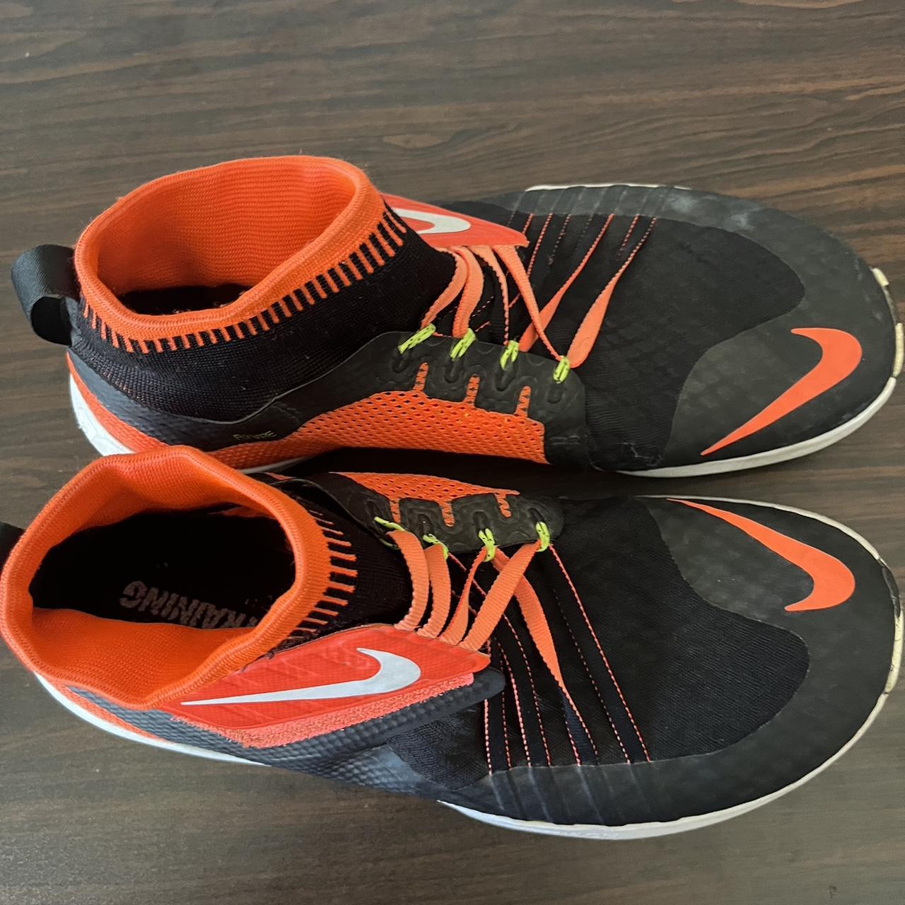 Nike flylon train dynamic black and orange running. Depop