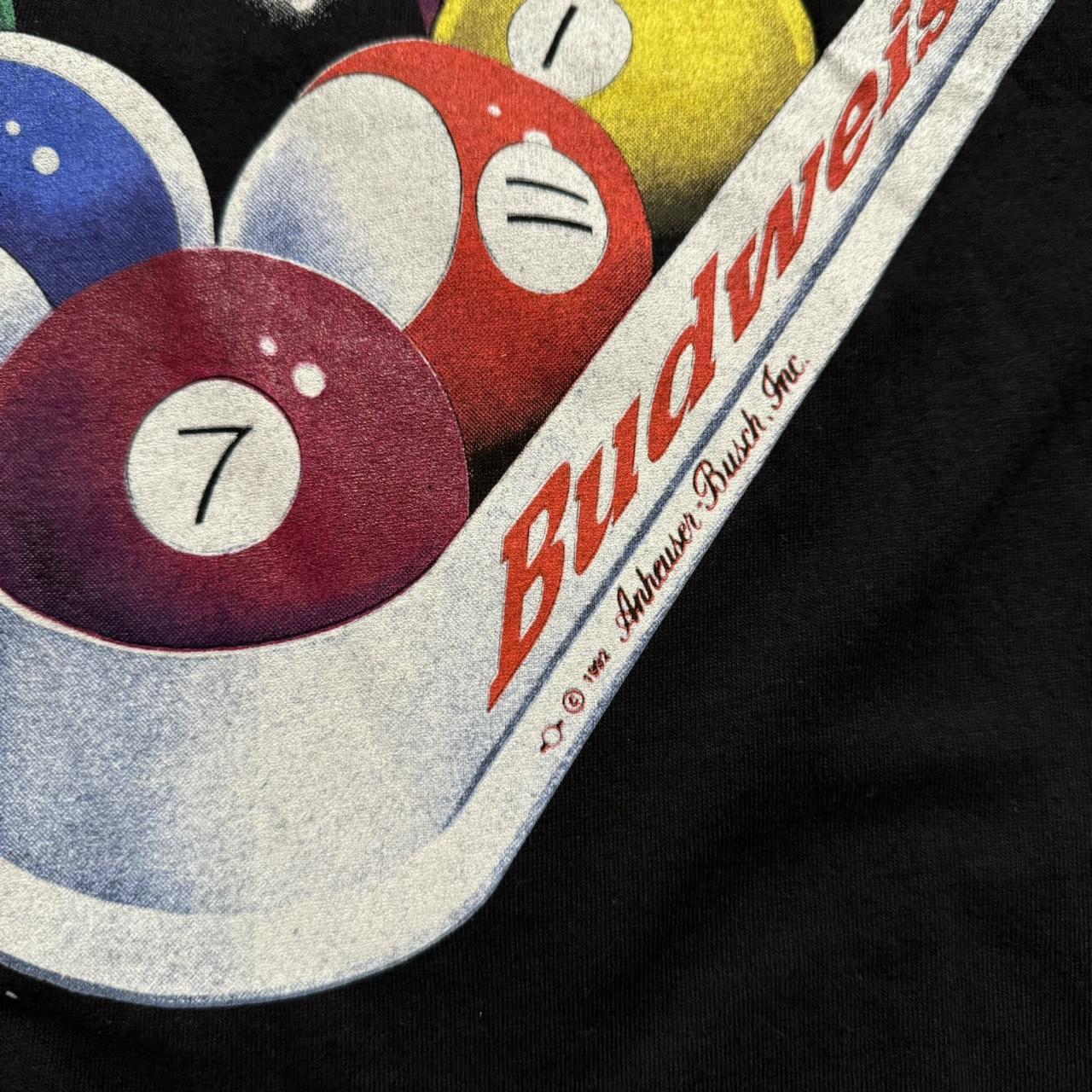 希少 XL 00's Budweiser Billiards Ball Tシャツ Brew City Budweiser® Billiards T-Shirt - Men's T-Shirts in
