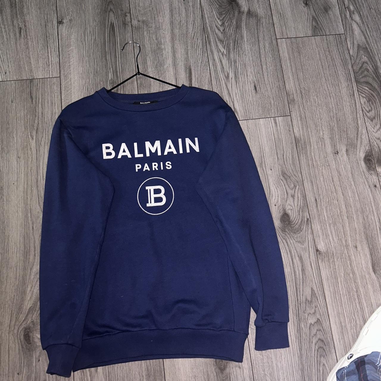 Balmain blue sweatshirt best sale