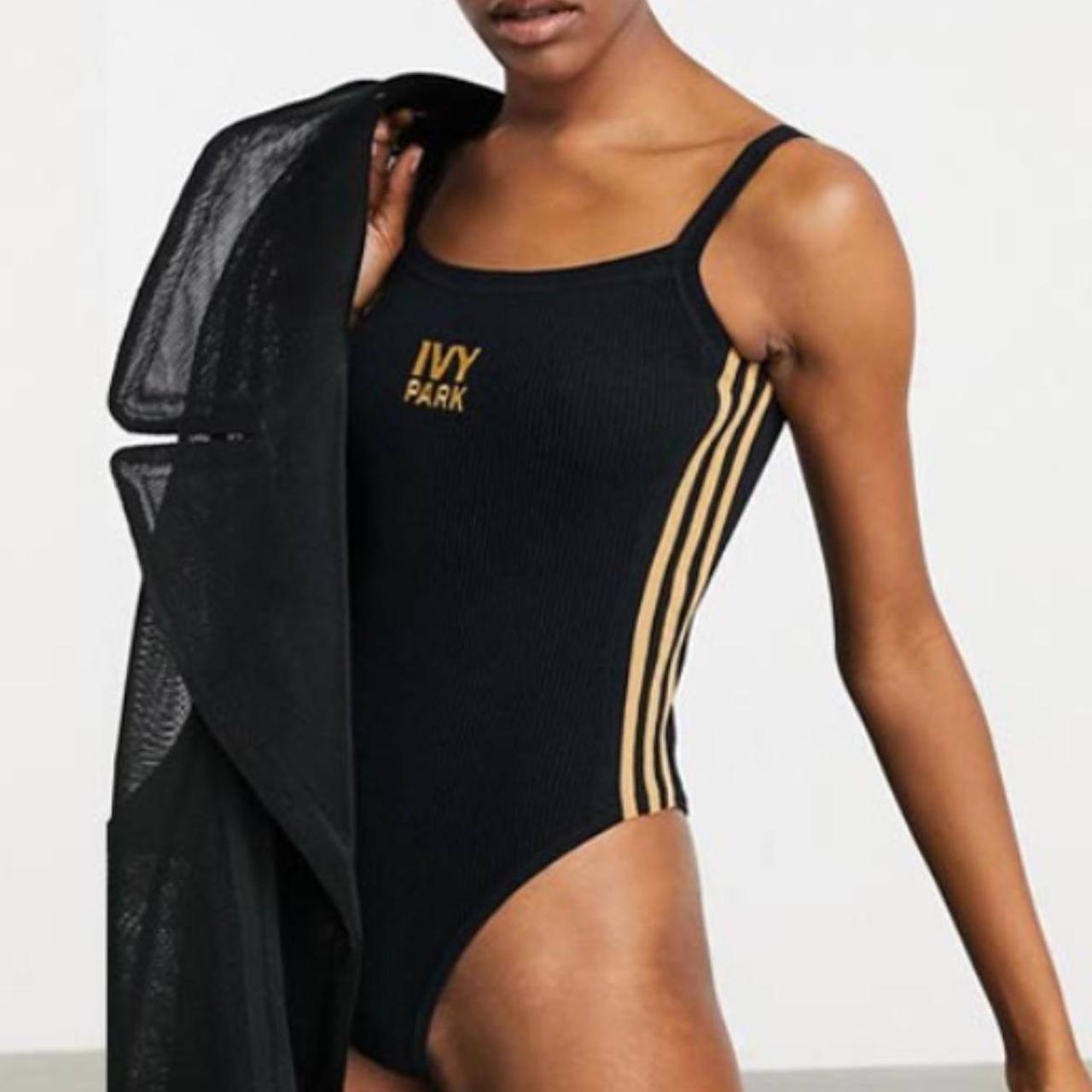Adidas x Ivy park Beyoncé black gold strappy Depop - Main Image