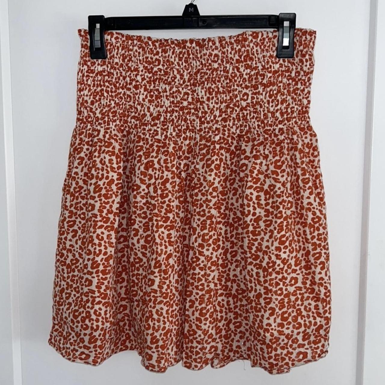 Leopard skirt loft best sale