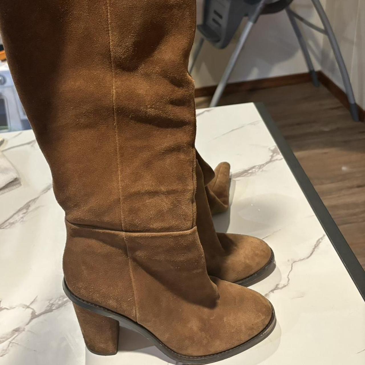 Gianni Bini suede over the shops knee boots