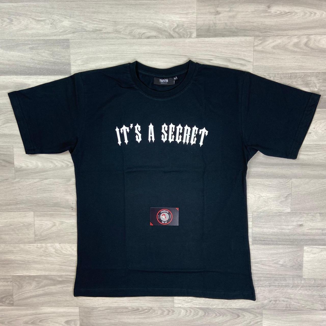 Trapstar 'It's A Secret' Tee Black/Red 🤫. Sizes: XS, | Depop