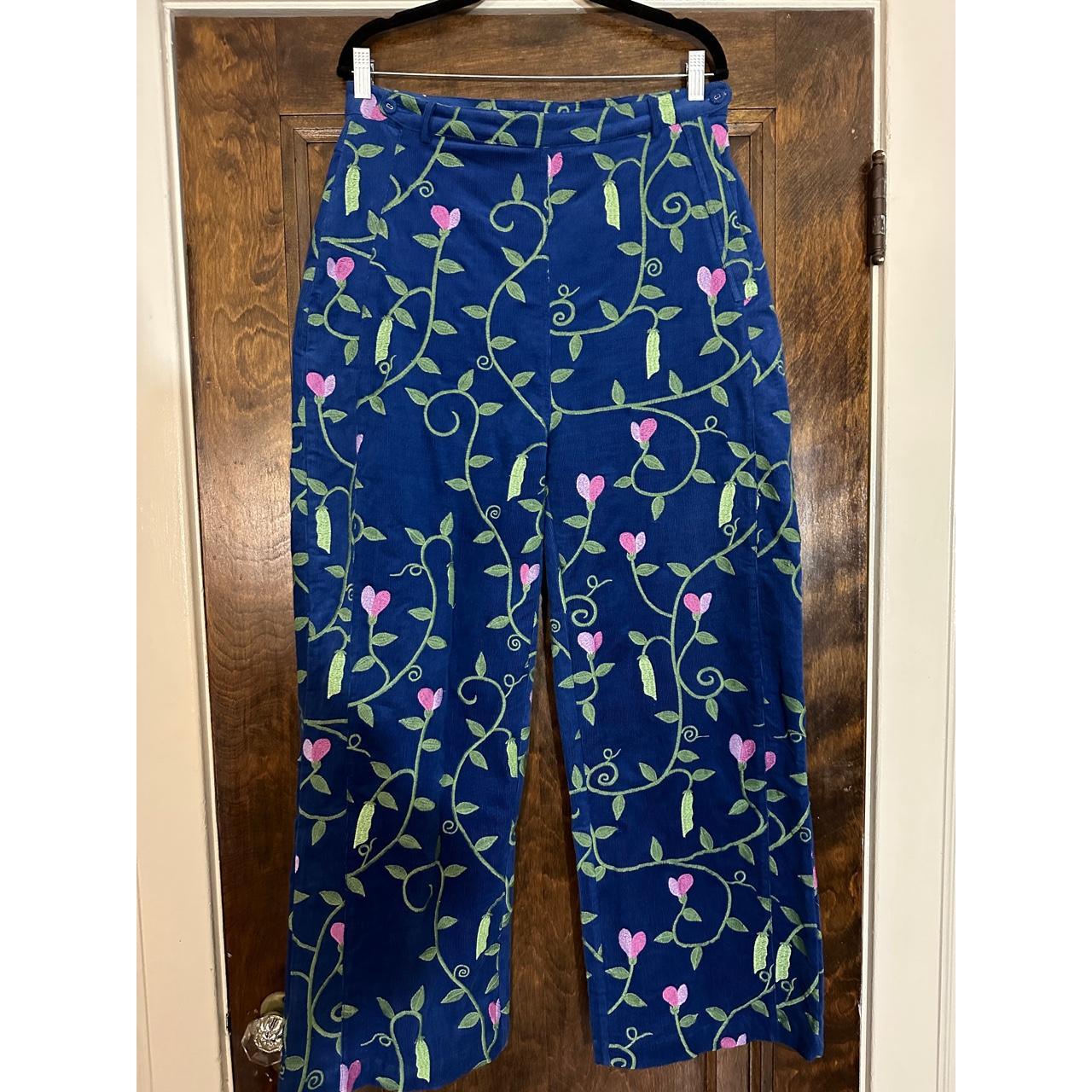 Samantha Pleet Plank Pants. Gorgeous blue corduroy... - Depop