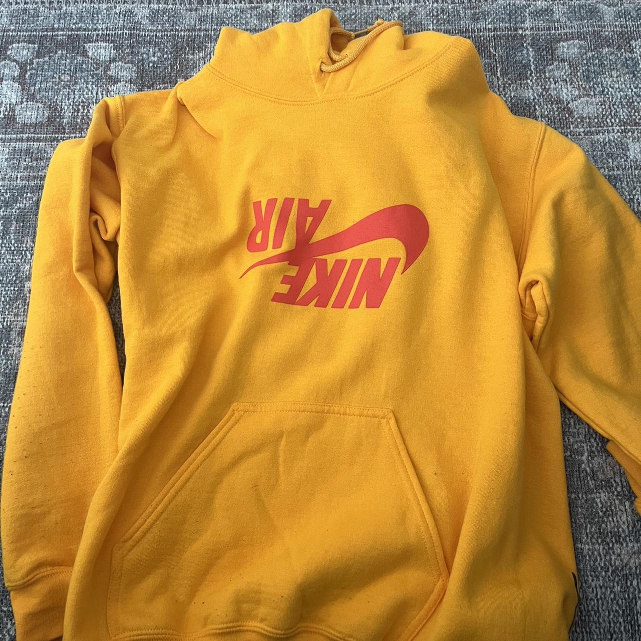 nike air cactus jack hoodie yellow